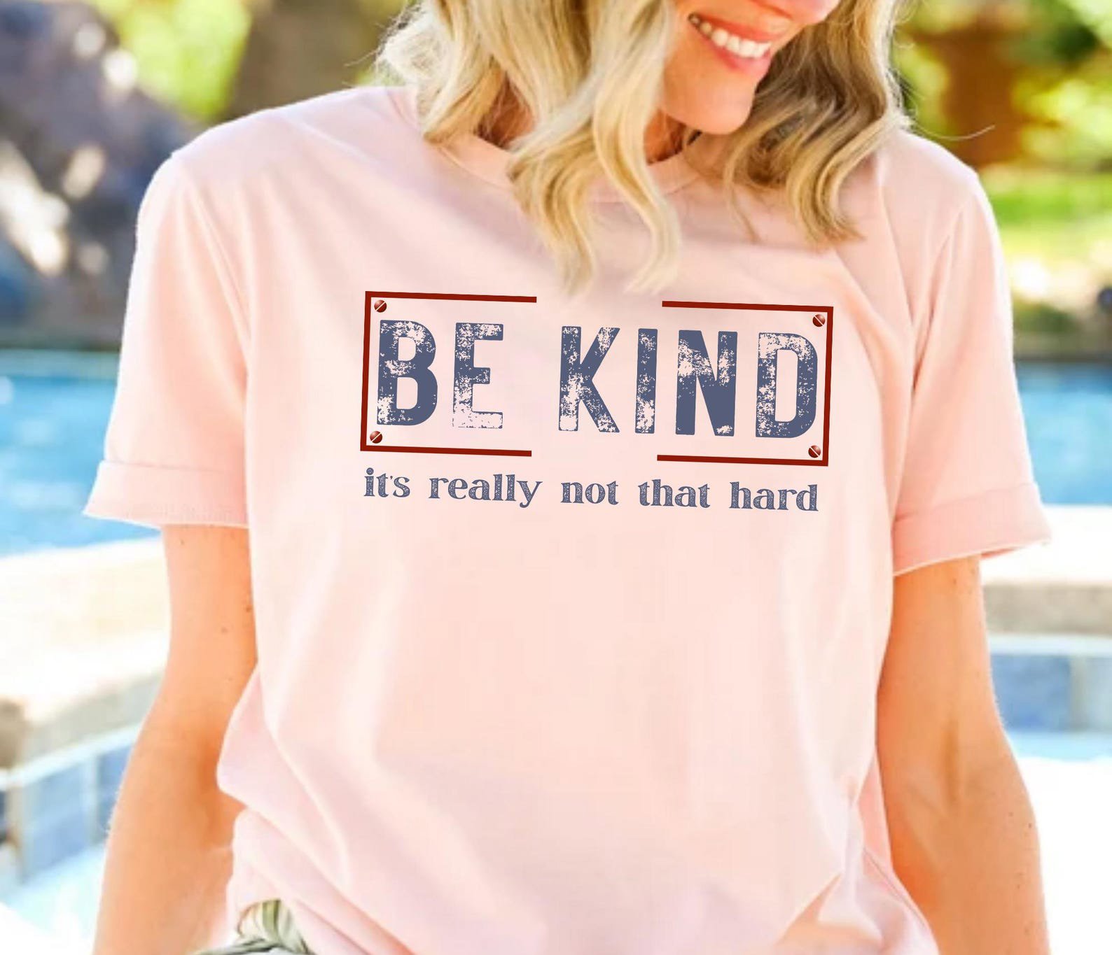 Be Kind It's Really Not That Hard Crew Neck Sweatshirt,Gift for Her, Under 30 | Crewneck | Pullover Sweat | Kindness Shirt 2