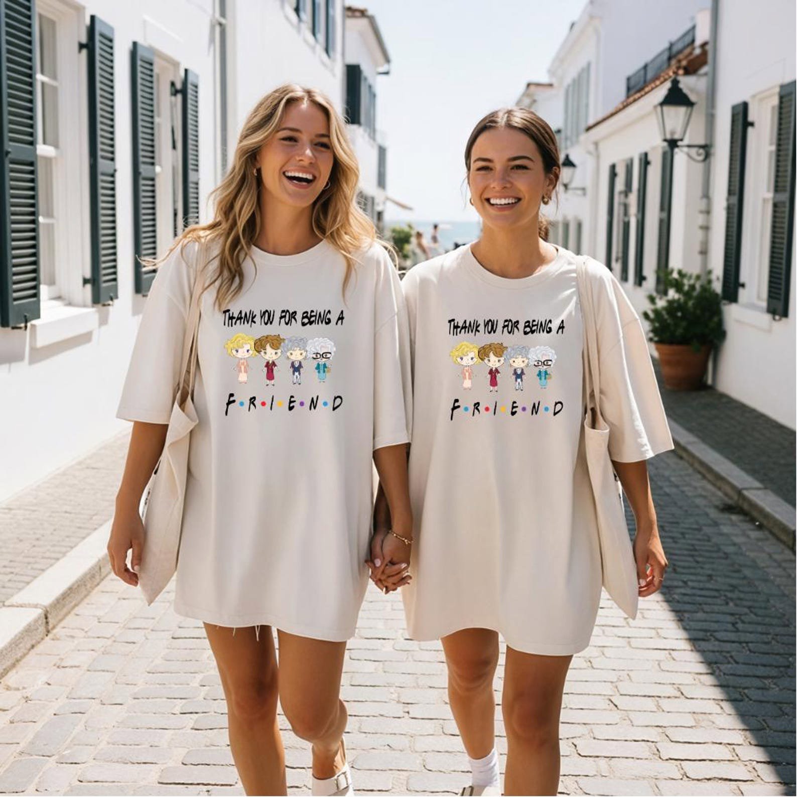 Thank You For Being A Friend Tee,Friendship Appreciation Shirt, Best Friend Matching Shirts, BFF Tee, Girls Trip Shirt, BFF Sweatshirt 8