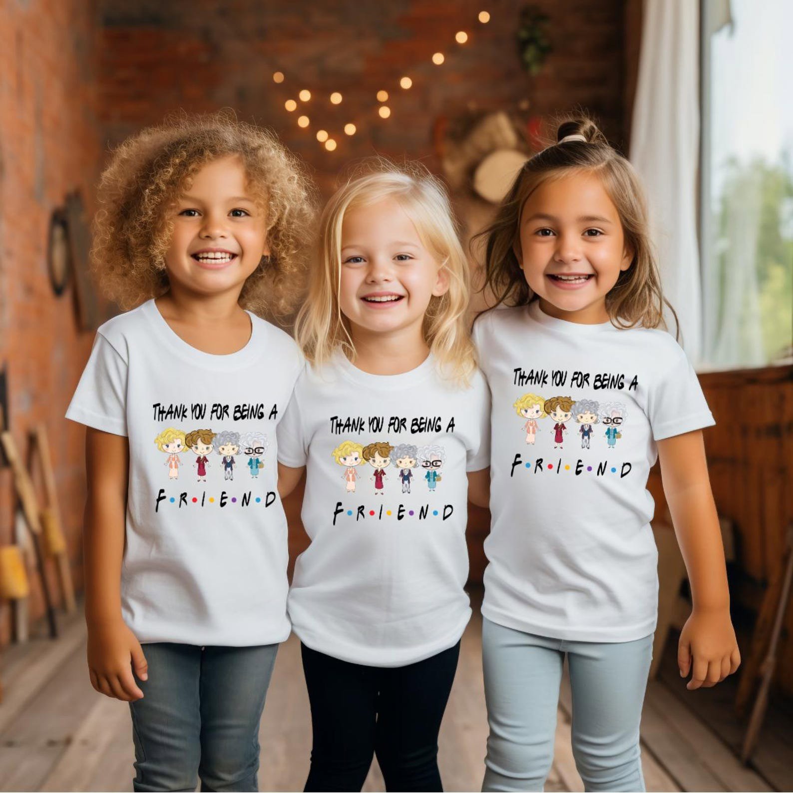 Thank You For Being A Friend Tee,Friendship Appreciation Shirt, Best Friend Matching Shirts, BFF Tee, Girls Trip Shirt, BFF Sweatshirt 13