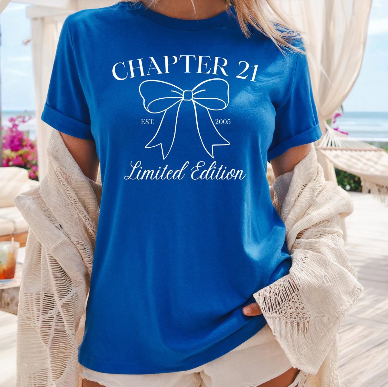 Custom Age Birthday Sweatshirt, Any Age Birthday crew Shirt, Personalized Age Crewneck, Matching Birthday Shirts, Coquette Bow Birthday Tee 7