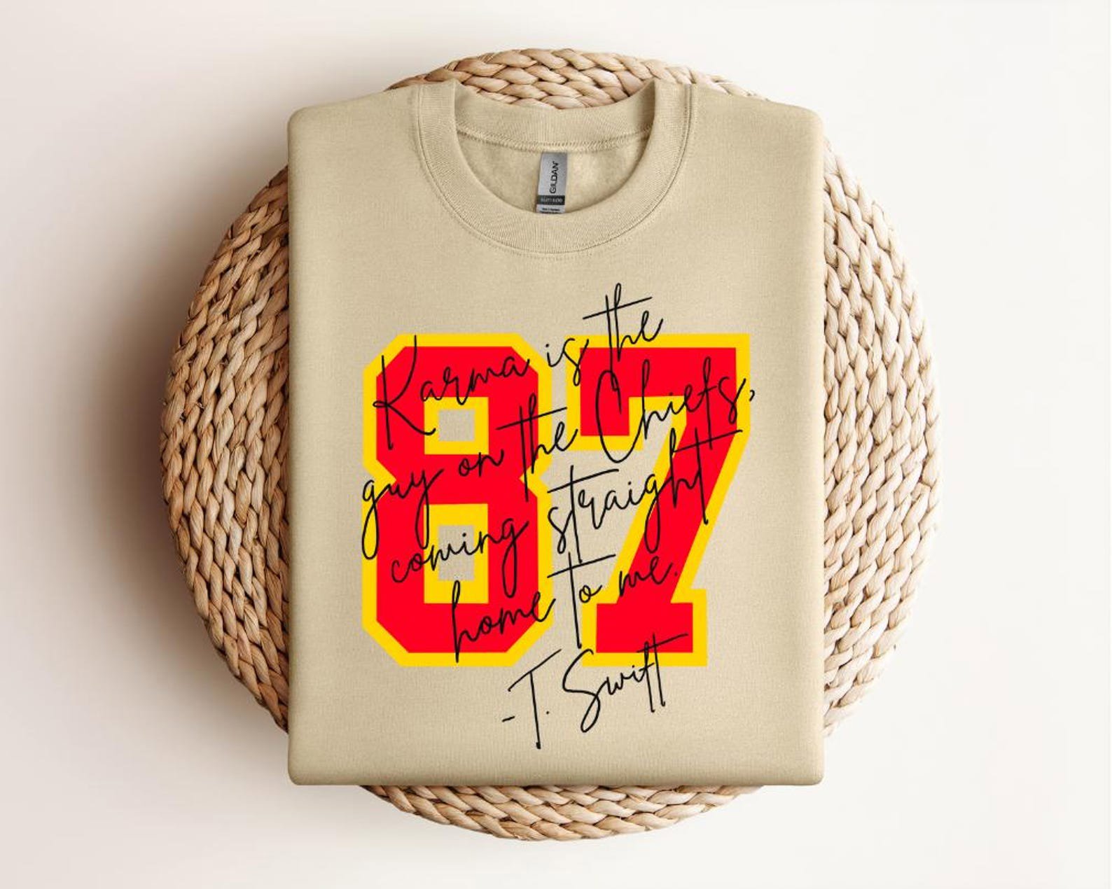 Travis Kelce Sweatshirt: Karma Chiefs Football Tee 2