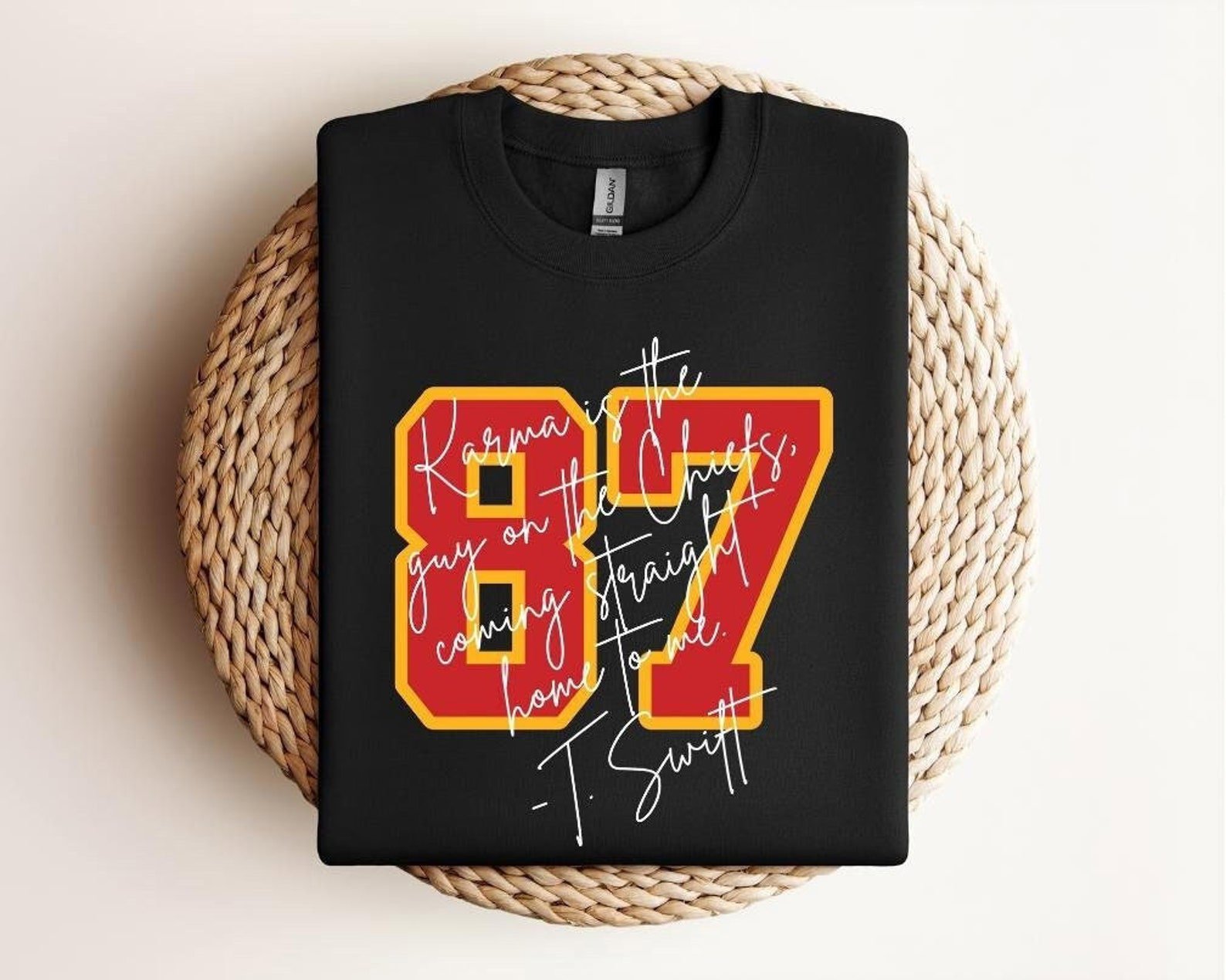 Travis Kelce Sweatshirt: Karma Chiefs Football Tee 1
