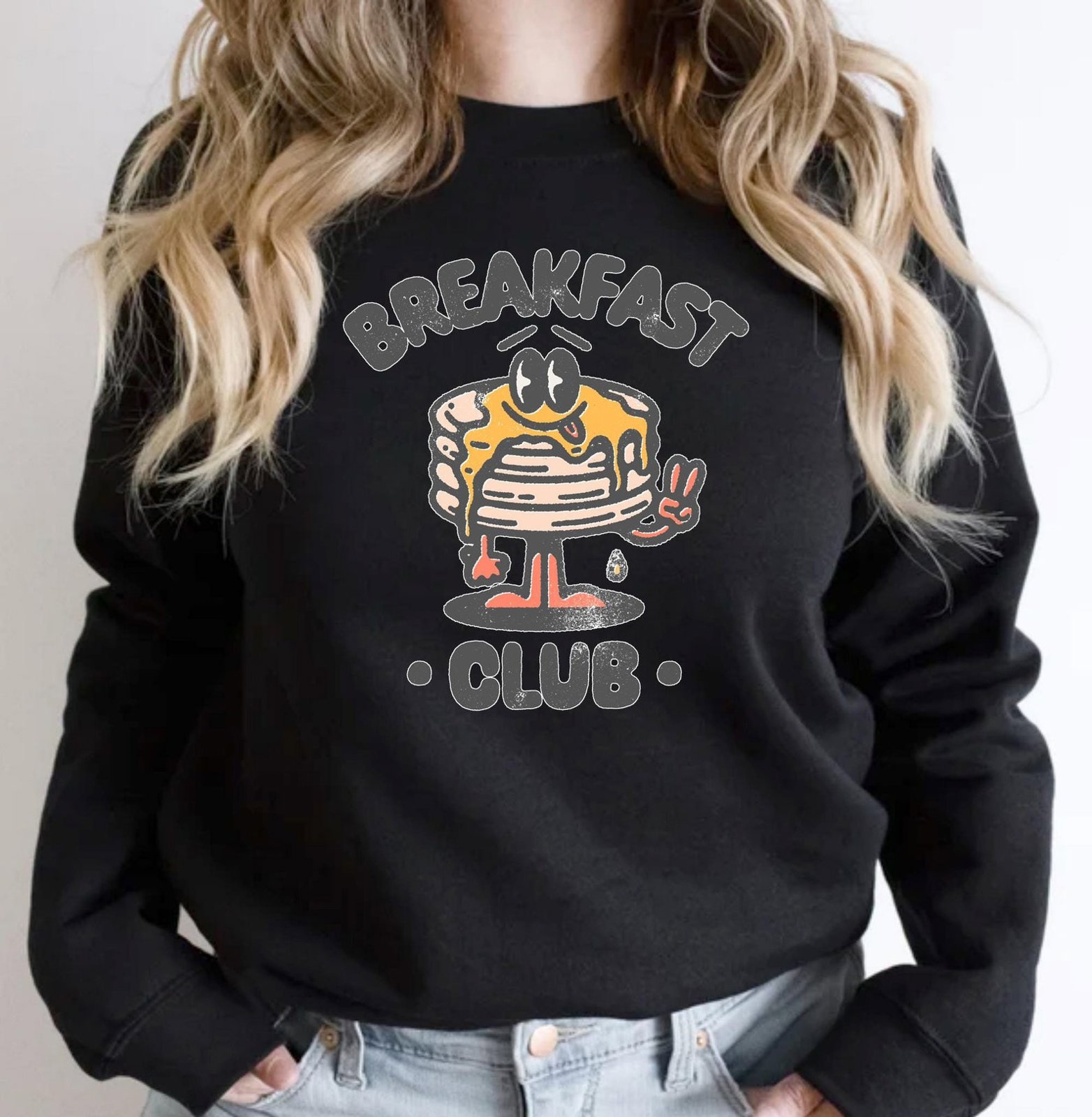 Breakfast Club Sweatshirt: Retro Comfort Colors Graphic Tee 2