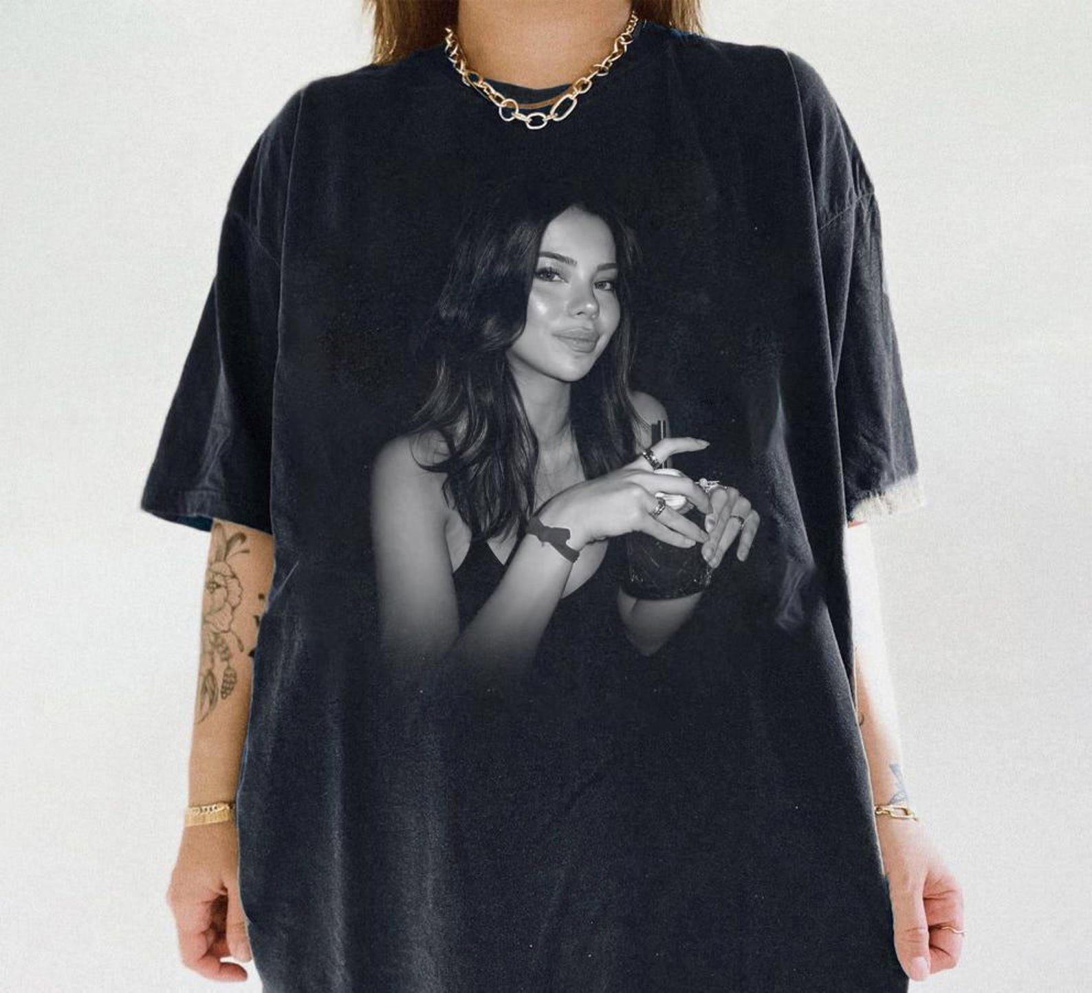 Vintage Custom Picture Shirt, Gift for Boyfriend, Your Own Picture Idea Shirt, Your Photo Custom Girlfriend Face Shirt 4