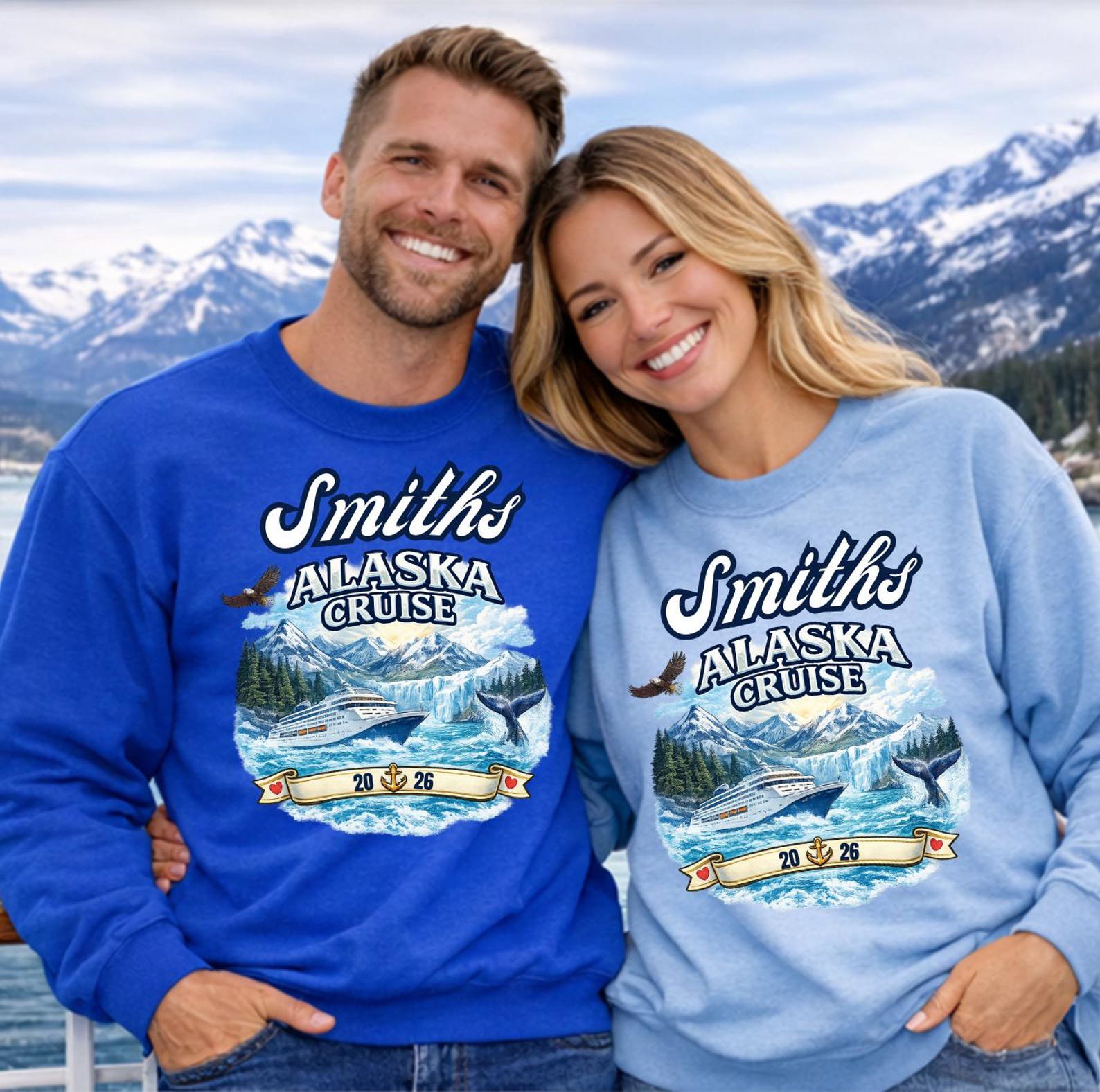 Custom Alaska Family Cruise Sweatshirt 2026, Matching Family Alaska Cruise Shirts, Alaska Trip Squad Outfit, Cruise Vacation Top 2