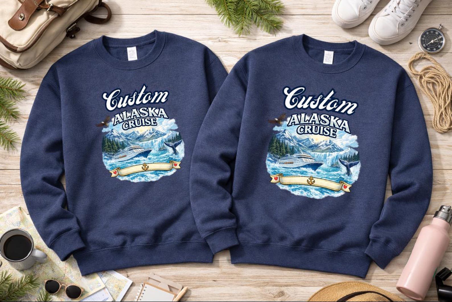 Custom Alaska Family Cruise Sweatshirt 2026, Matching Family Alaska Cruise Shirts, Alaska Trip Squad Outfit, Cruise Vacation Top 4