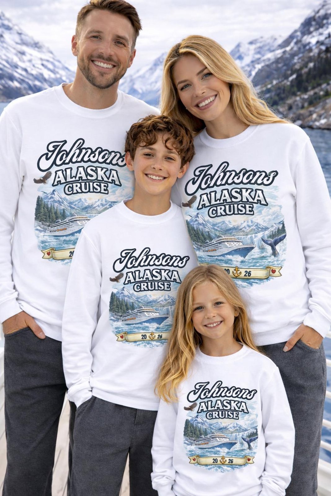 Custom Alaska Family Cruise Sweatshirt 2026, Matching Family Alaska Cruise Shirts, Alaska Trip Squad Outfit, Cruise Vacation Top 6
