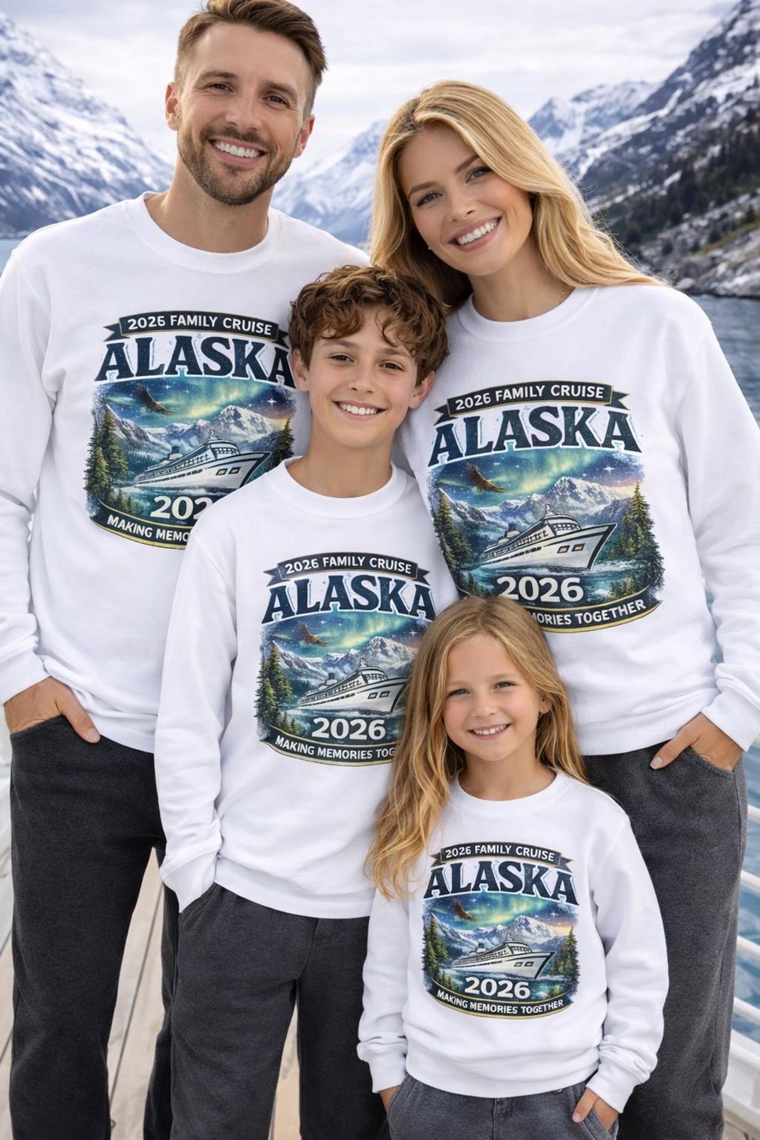 Matching Family Alaska Cruise Sweatshirt, 2026 Alaska Trip Tee, Making Memories Together Vacation Outfit, Cruise Reunion Shirts, Cruise 2026 2