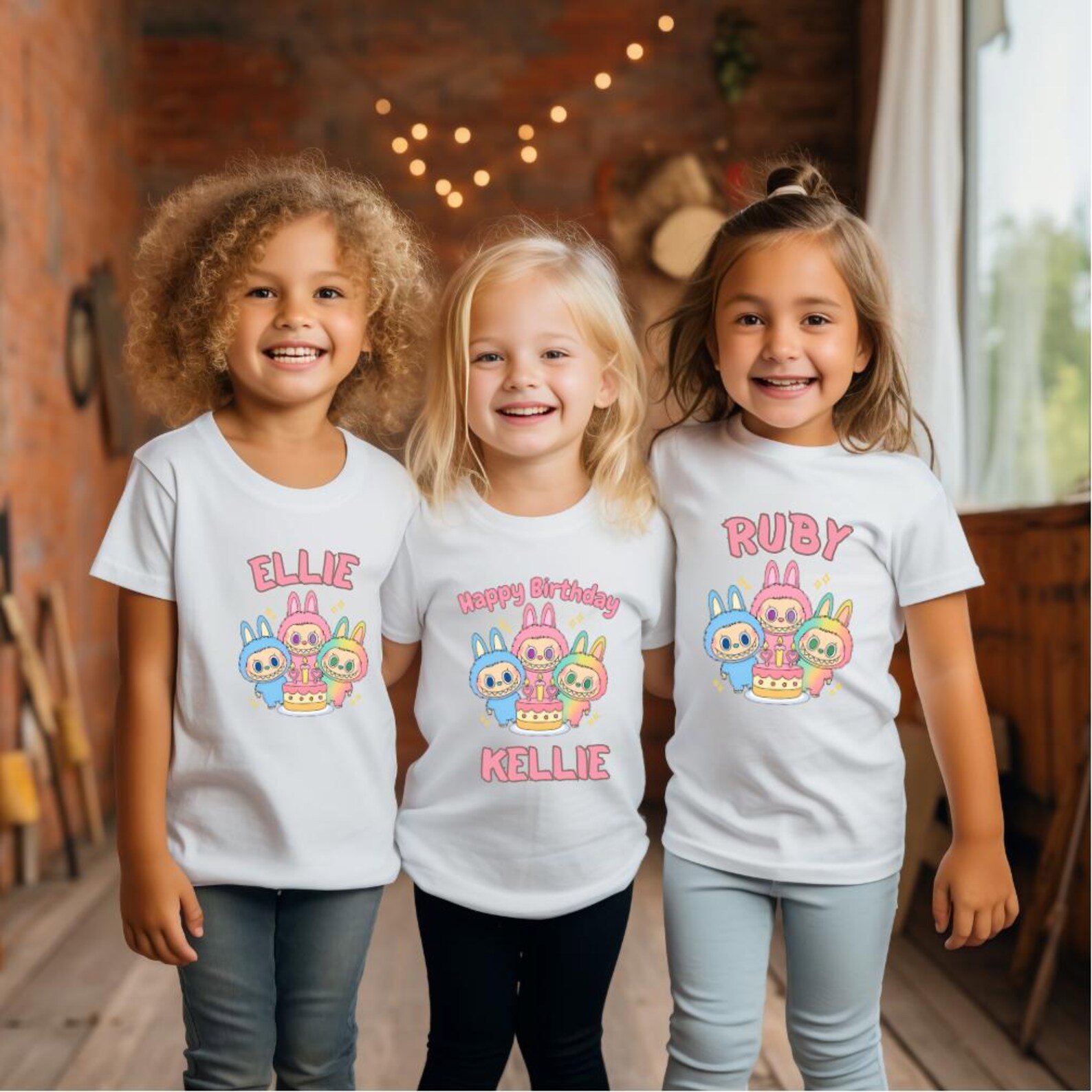 Custom Birthday Girl Shirt, Personalized Kids Birthday T Shirt, Toddler Birthday Outfit, Girls Birthday Tee, Custom Name Shirt, La Bu Bday 3