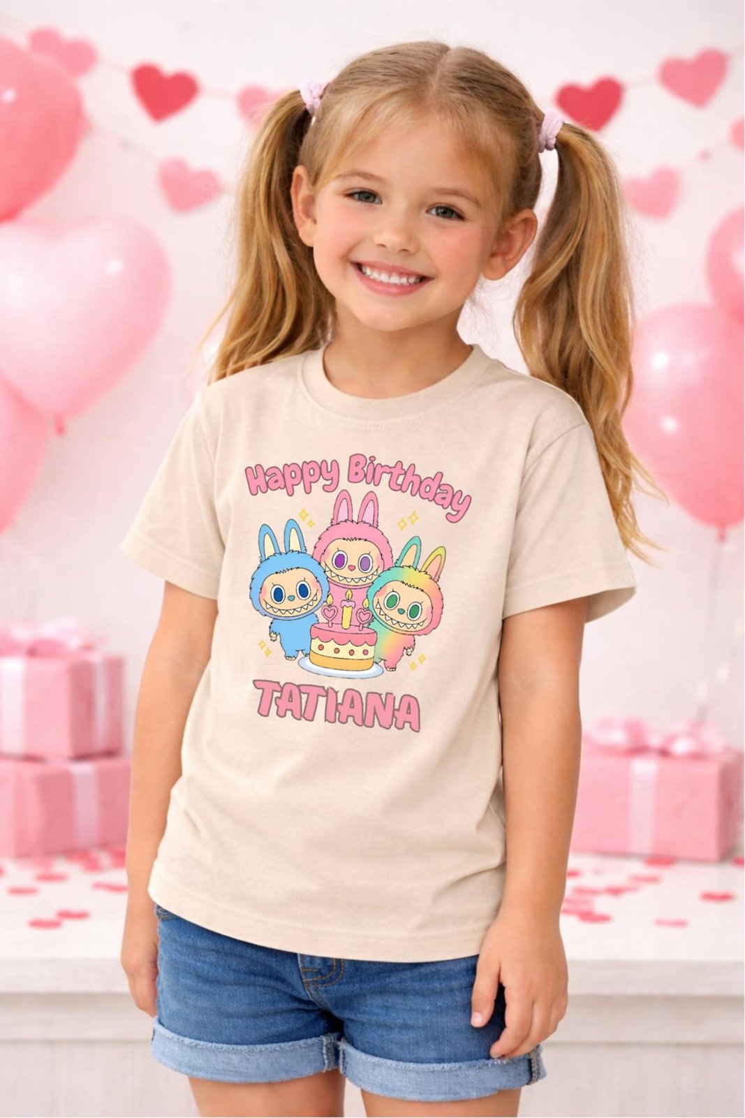 Custom Birthday Girl Shirt, Personalized Kids Birthday T Shirt, Toddler Birthday Outfit, Girls Birthday Tee, Custom Name Shirt, La Bu Bday 6