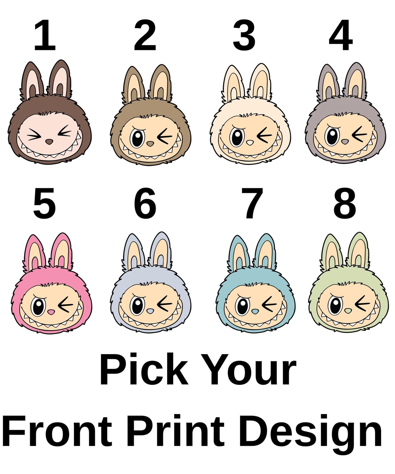 Custom Cartoon Monster Shirt, Personalized Kids Birthday T Shirt, Toddler Matching Outfit, Girls Front and Back print Custom Name La Bu Tee 9