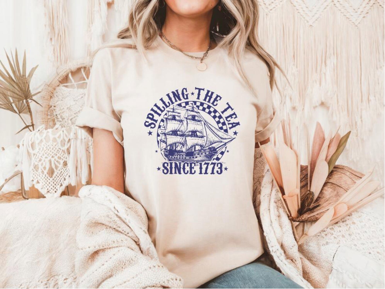 Spilling the Tea Since 1773 T-Shirt: Funny Boston Tea Party Tee 3