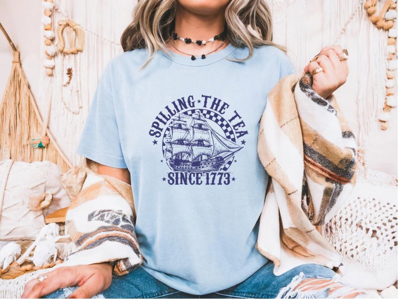 Spilling the Tea Since 1773 T-Shirt: Funny Boston Tea Party Tee 4