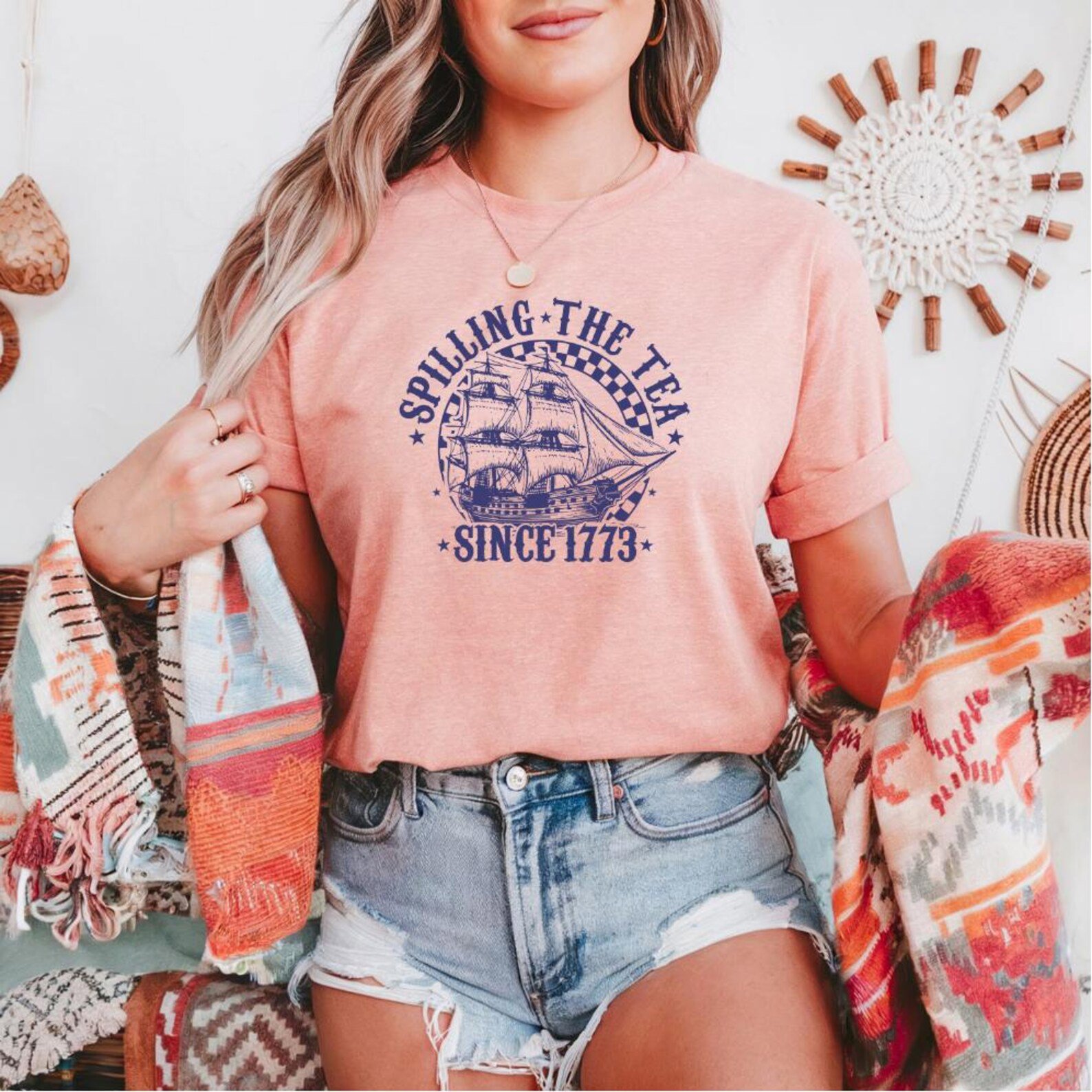 Spilling the Tea Since 1773 T-Shirt: Funny Boston Tea Party Tee 5