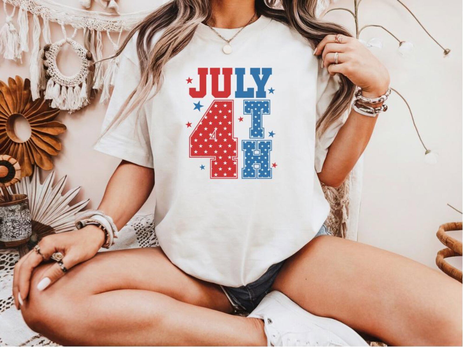 Patriotic July 4th T-Shirt: Stars and Stripes USA Tee 2