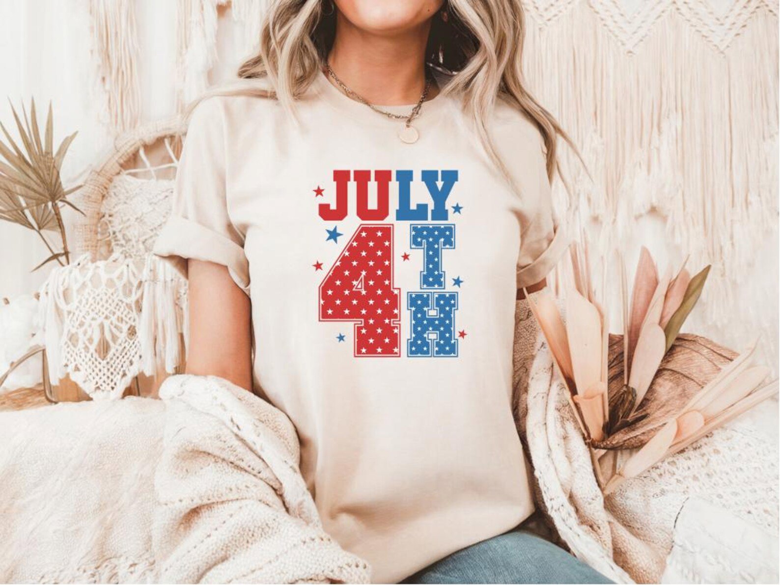 Patriotic July 4th T-Shirt: Stars and Stripes USA Tee 1