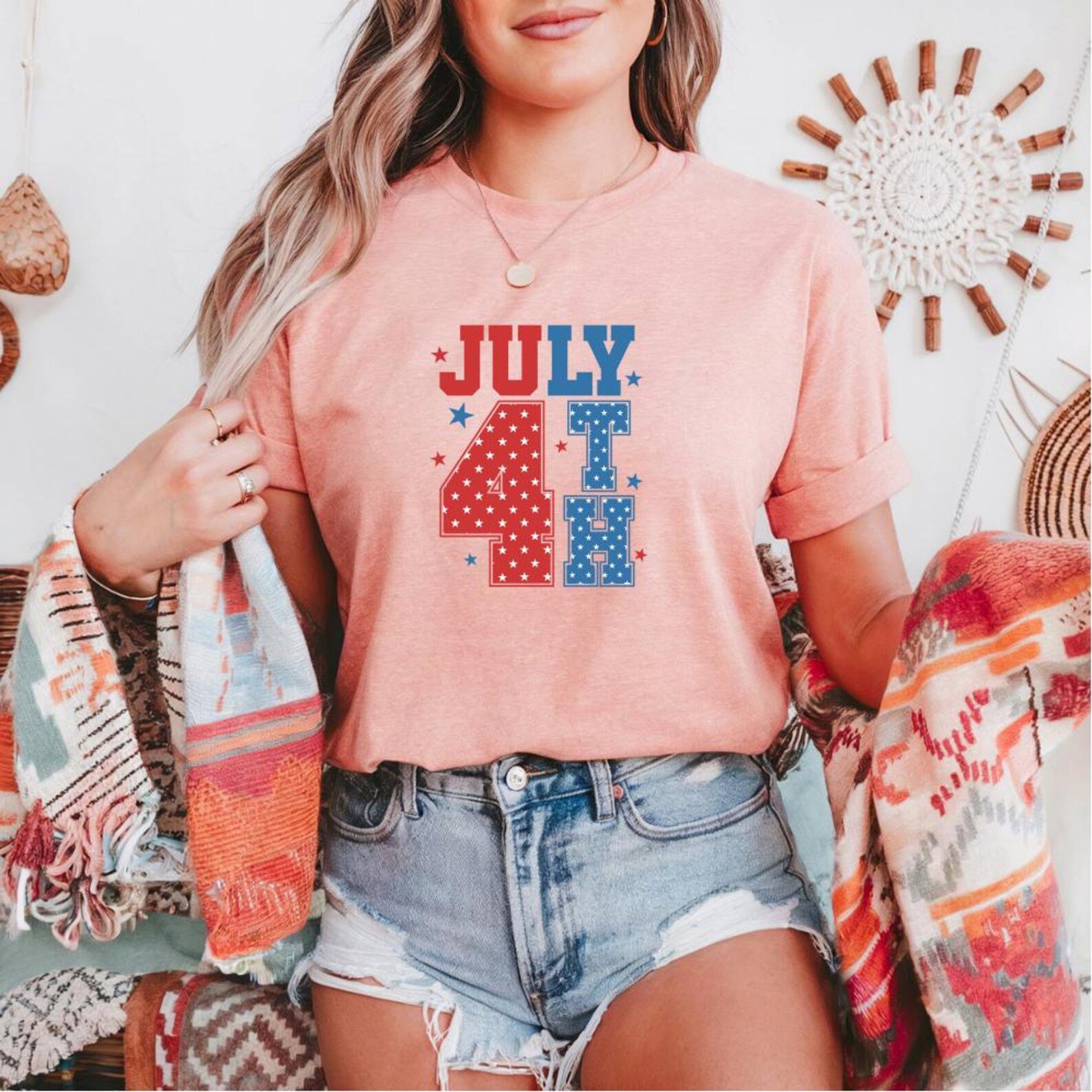 Patriotic July 4th T-Shirt: Stars and Stripes USA Tee 6
