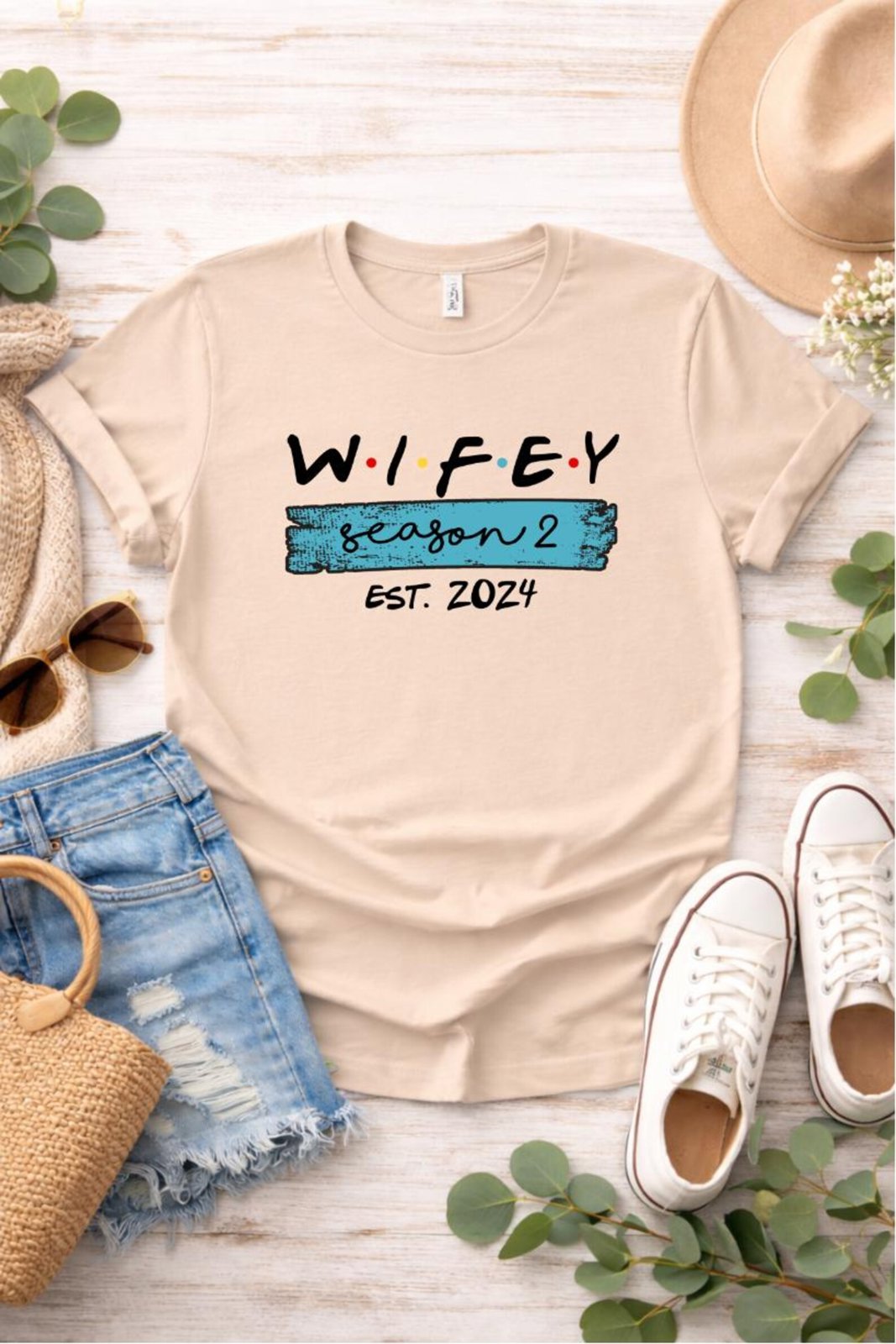Matching Hubby Wifey Shirts, EST Custom Year Couple Shirts, His and Hers Matching Couple Shirt Gift, Newlywed Shirts, Anniversary Couple Tee 6