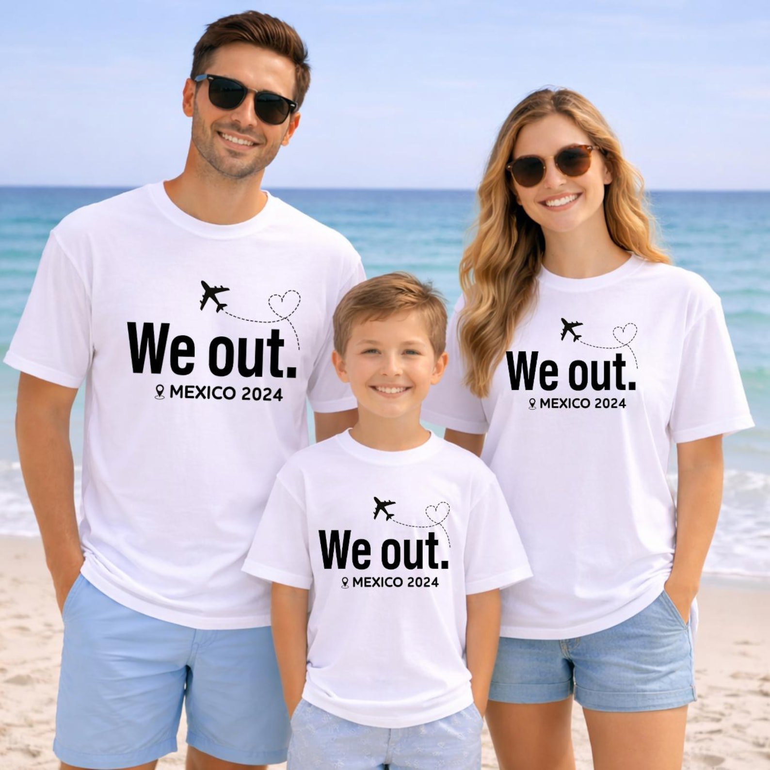 Custom Year and Destination "We Out" Matching Family Vacation Shirts, Personalized Girls Trip Tees, Couples Travel Outfit, Getaway Shirts 6