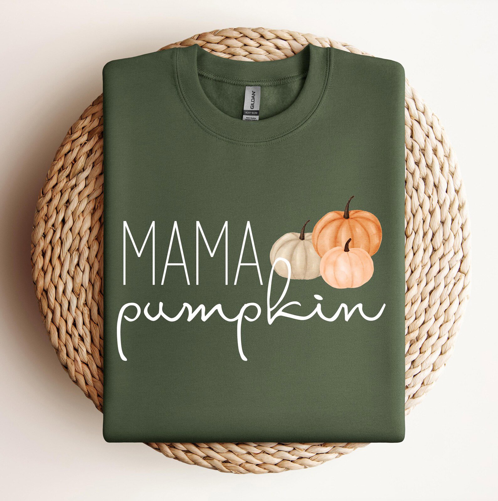 Custom Family Pumpkin Matching Shirt Set , Watercolor Art Thanksgiving Outfit For Mama Little Sibling Daddy 6