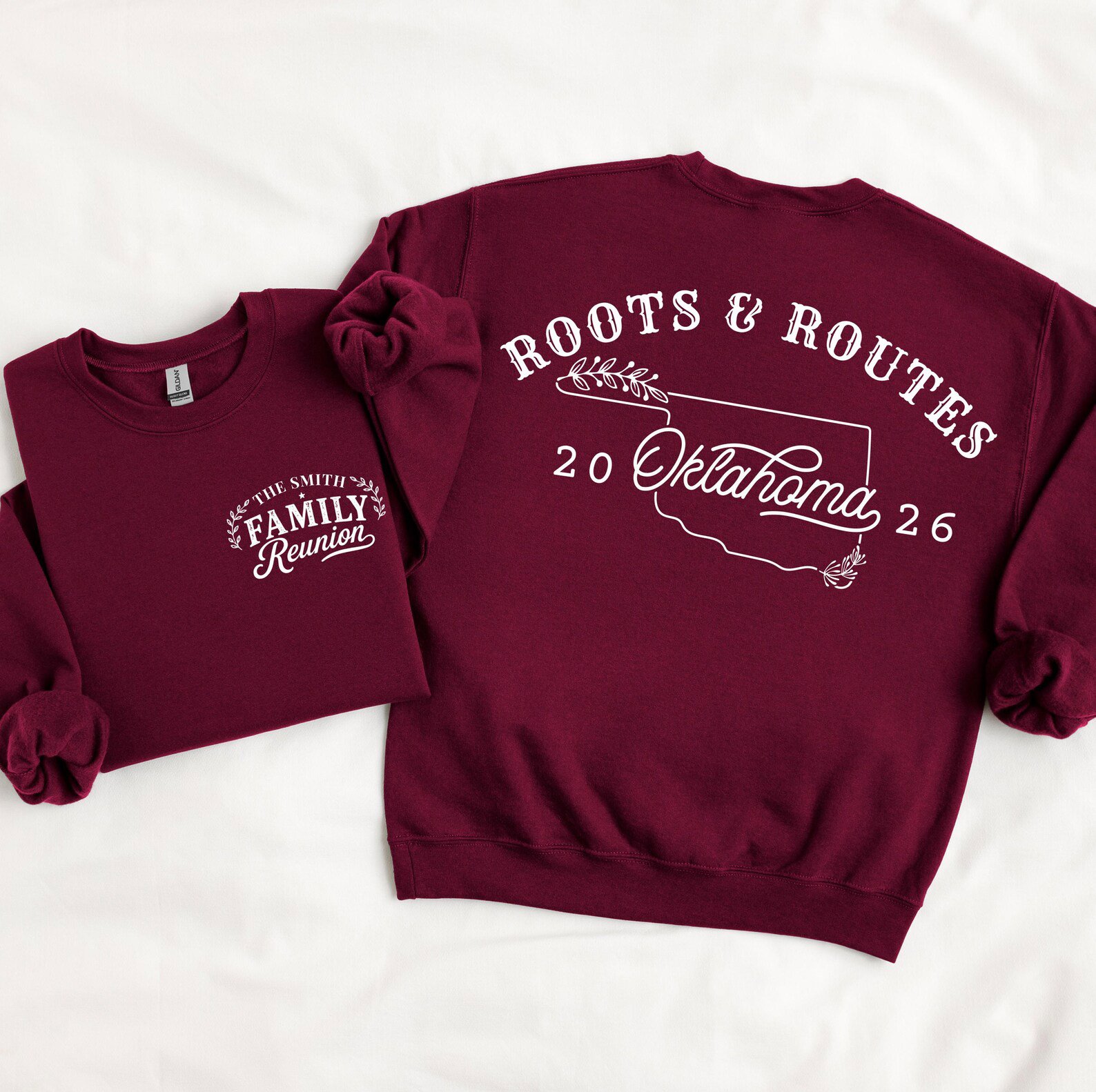 Custom Family Reunion Shirt and Personalized Family Event Outfit with Roots and Routes State Designs 5