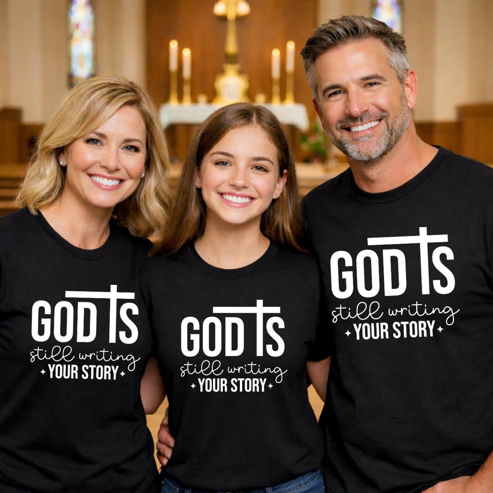 God Is Still Writing Your Story Shirt, Christian Family Church Outfit, Faith Encouragement Gift, Religious Sweatshirt, Faithful Family Tees 2