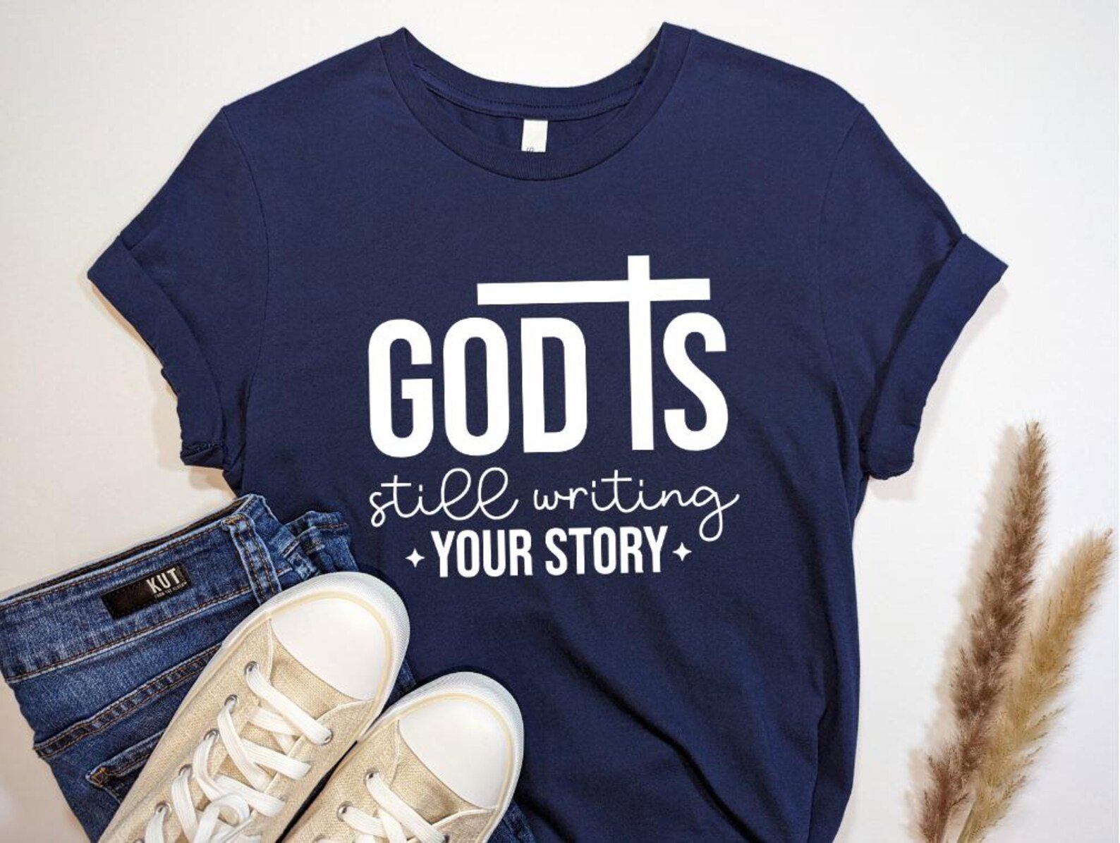 God Is Still Writing Your Story Shirt, Christian Family Church Outfit, Faith Encouragement Gift, Religious Sweatshirt, Faithful Family Tees 9