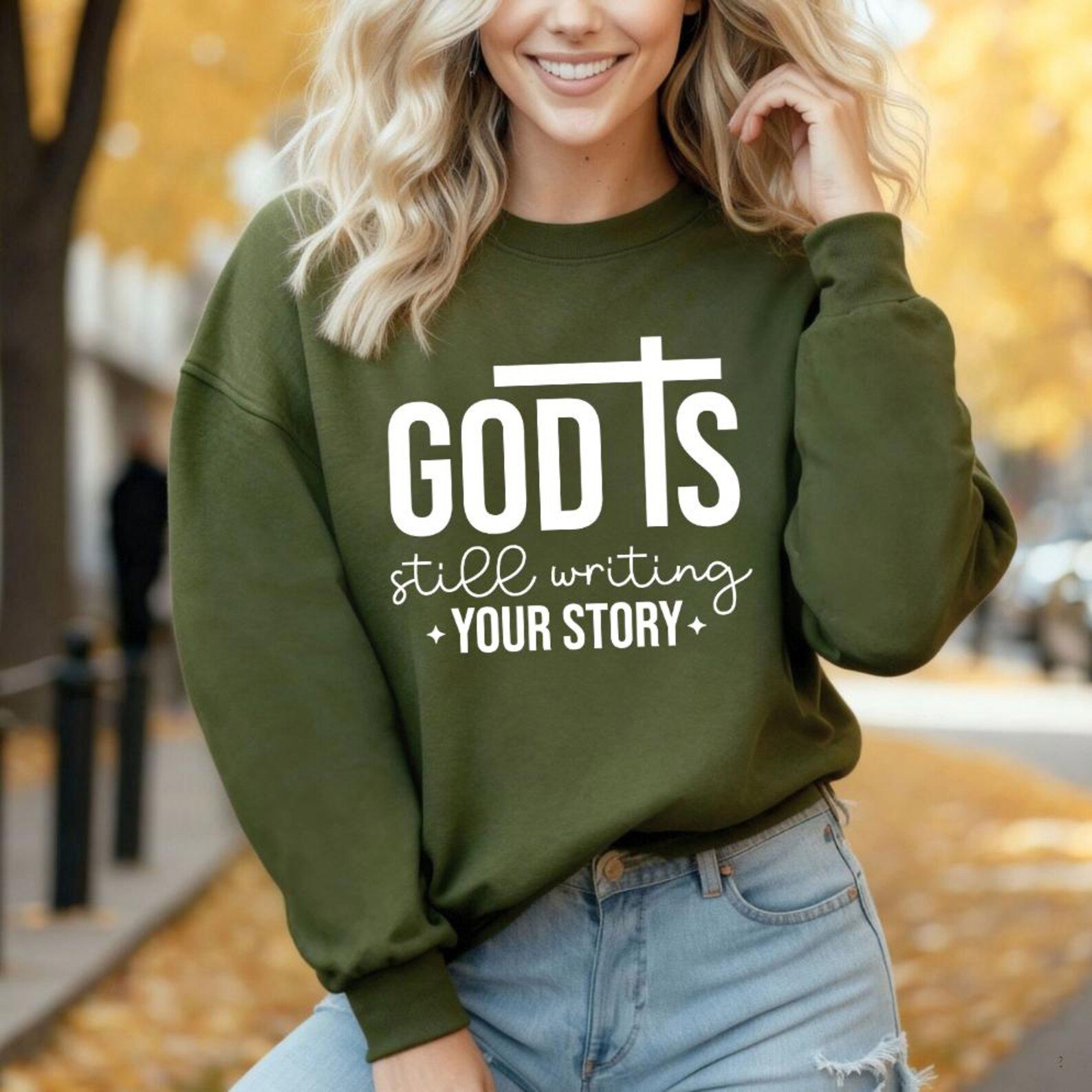 God Is Still Writing Your Story Shirt, Christian Family Church Outfit, Faith Encouragement Gift, Religious Sweatshirt, Faithful Family Tees 11
