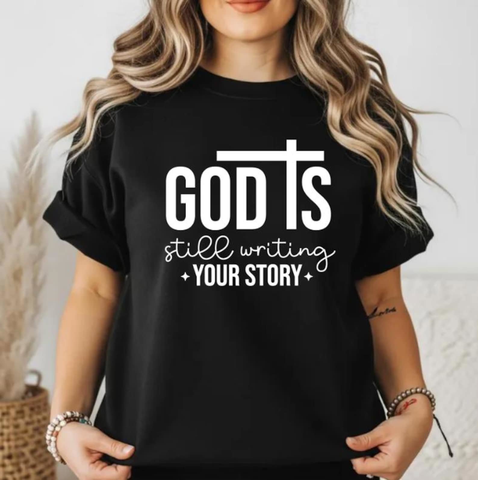God Is Still Writing Your Story Shirt, Christian Family Church Outfit, Faith Encouragement Gift, Religious Sweatshirt, Faithful Family Tees 12