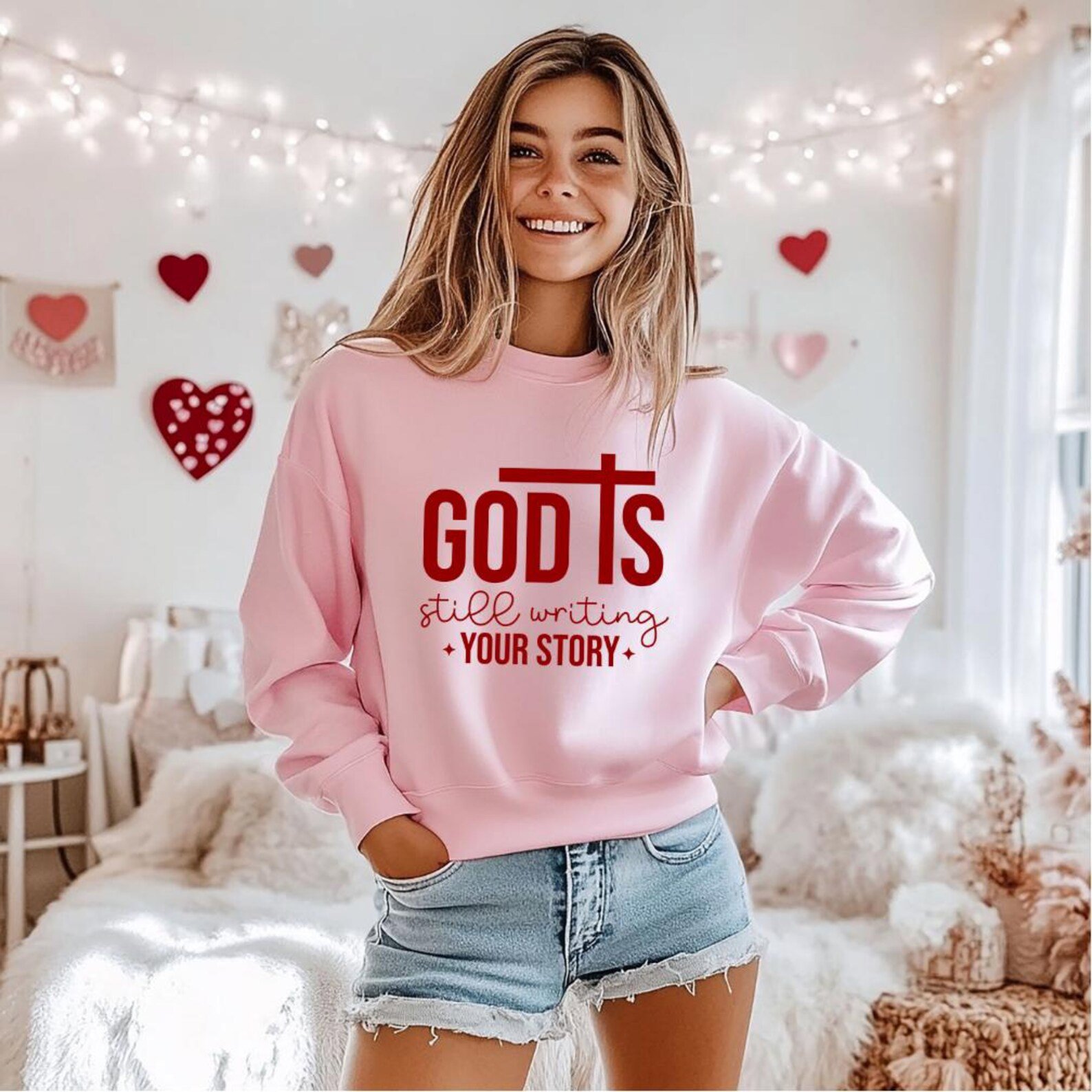 God Is Still Writing Your Story Shirt, Christian Family Church Outfit, Faith Encouragement Gift, Religious Sweatshirt, Faithful Family Tees 13