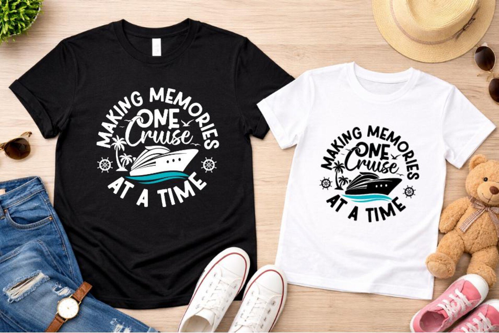 Making Memories One Cruise at a Time, Matching Family Cruise Shirts, Cruise Squad Tees, Family Vacation Outfit, Girls Cruise Photo Shirts 4