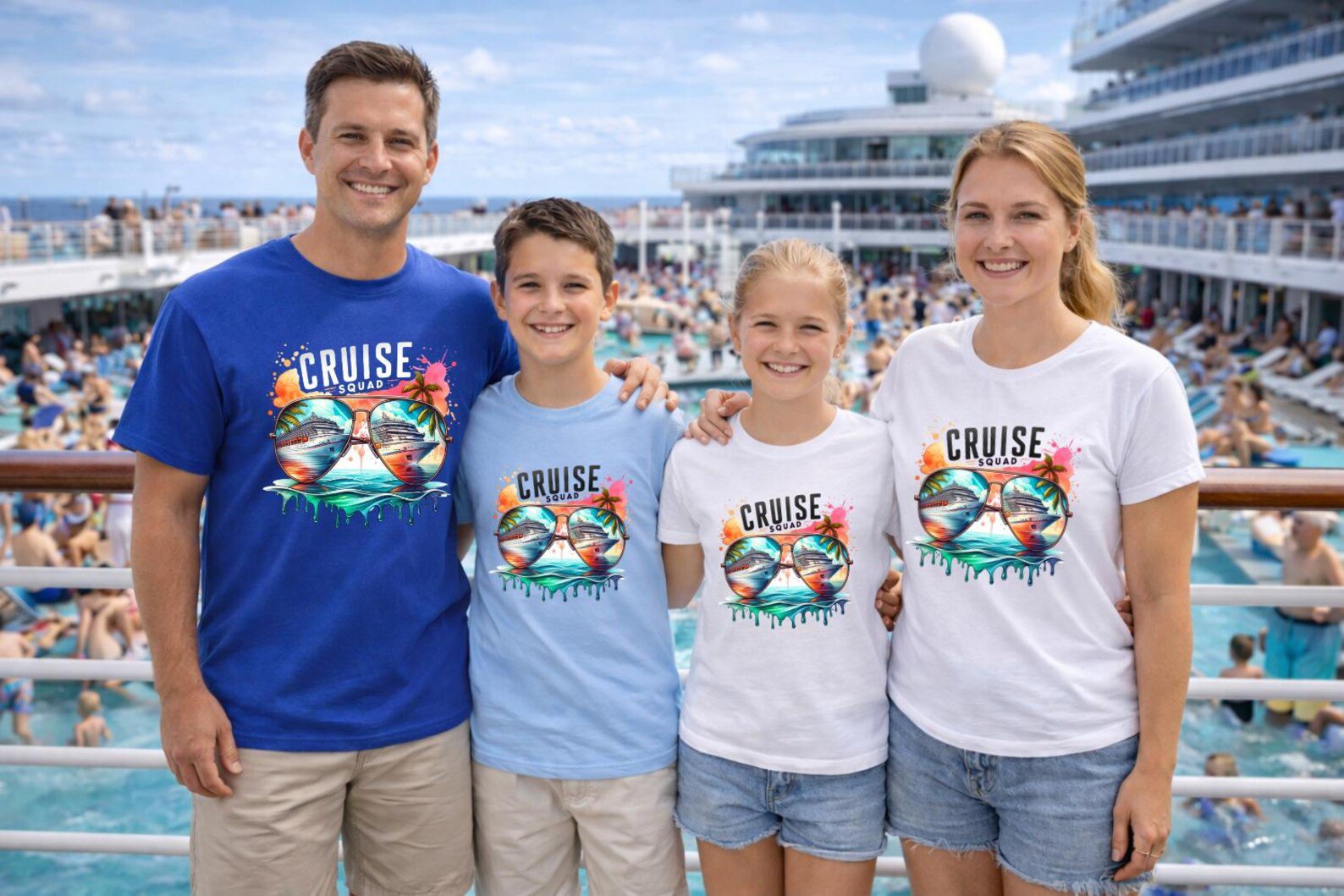 Cruise Squad Shirts, Matching Family Cruise Tees, Cruise Vacation Shirt, Group Cruise Outfit, Tropical Sunglasses Cruise Tee, Boat Trip Gift 4
