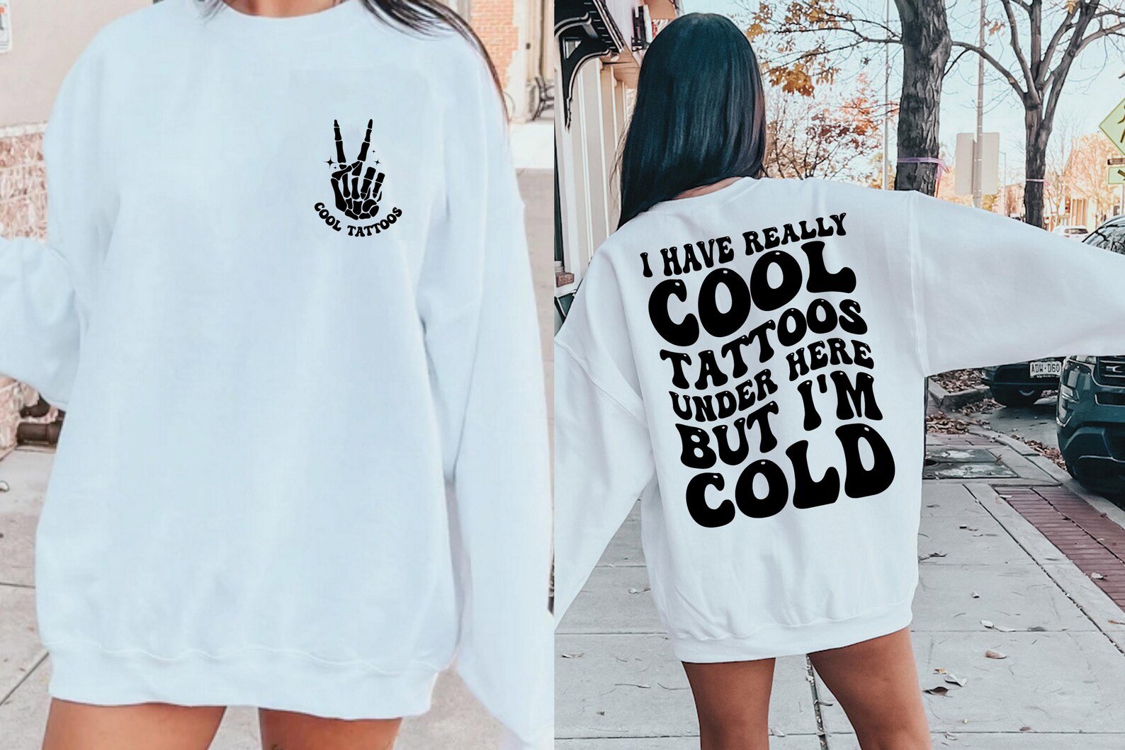 I Have Really Cool Tattoos Under Here but I'm Cold Sweatshirt, humorous Tattoos Sweatshirt, Funny Tattoo Artist Gift, Tattoo Lover Sarcasm 3