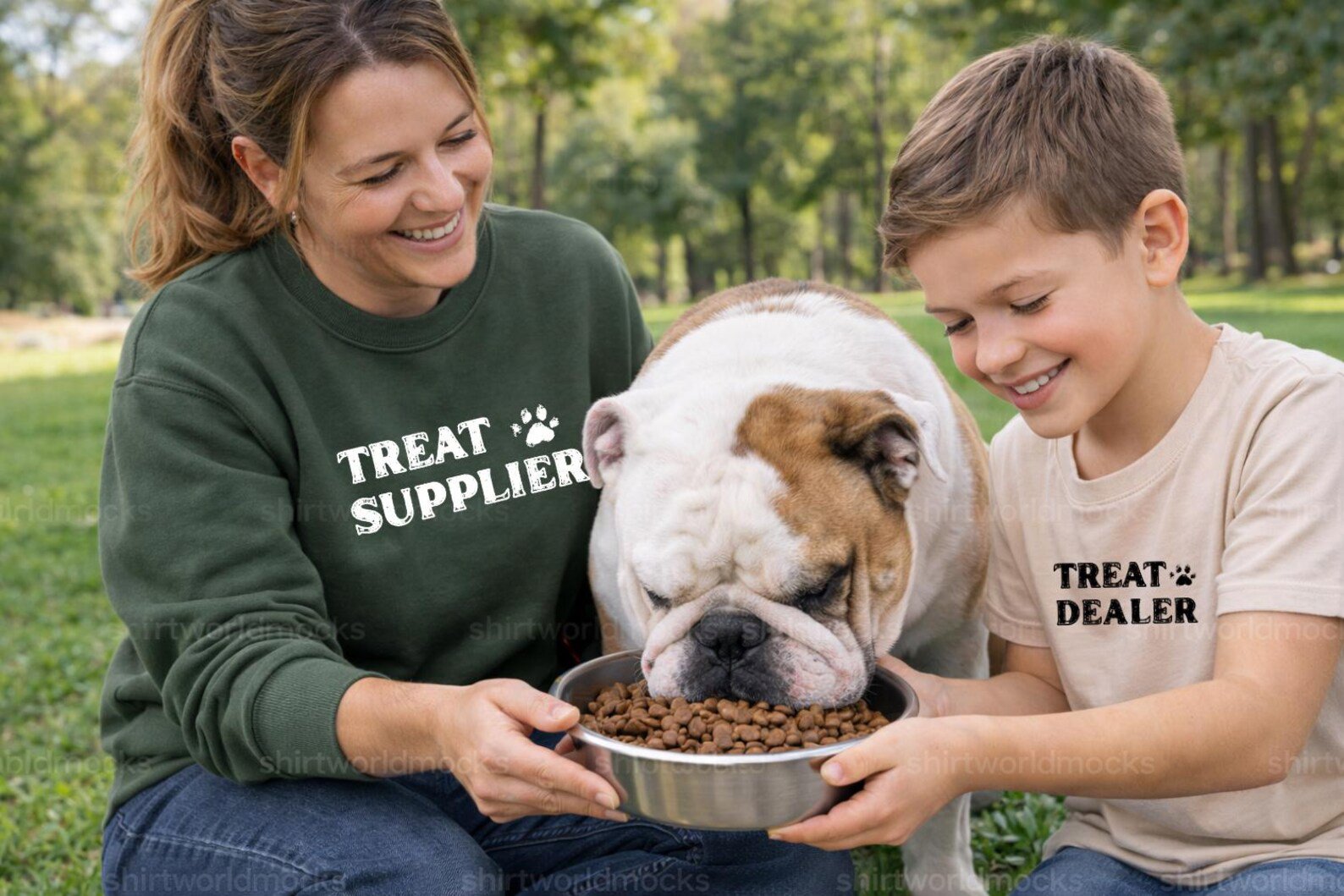 Treat Supplier Shirt, Treat Dealer Kids Shirt, Matching Family Dog Shirts, Dog Lover Gift, Mom Dad Kid Matching Pat Lover Themed Tees 7