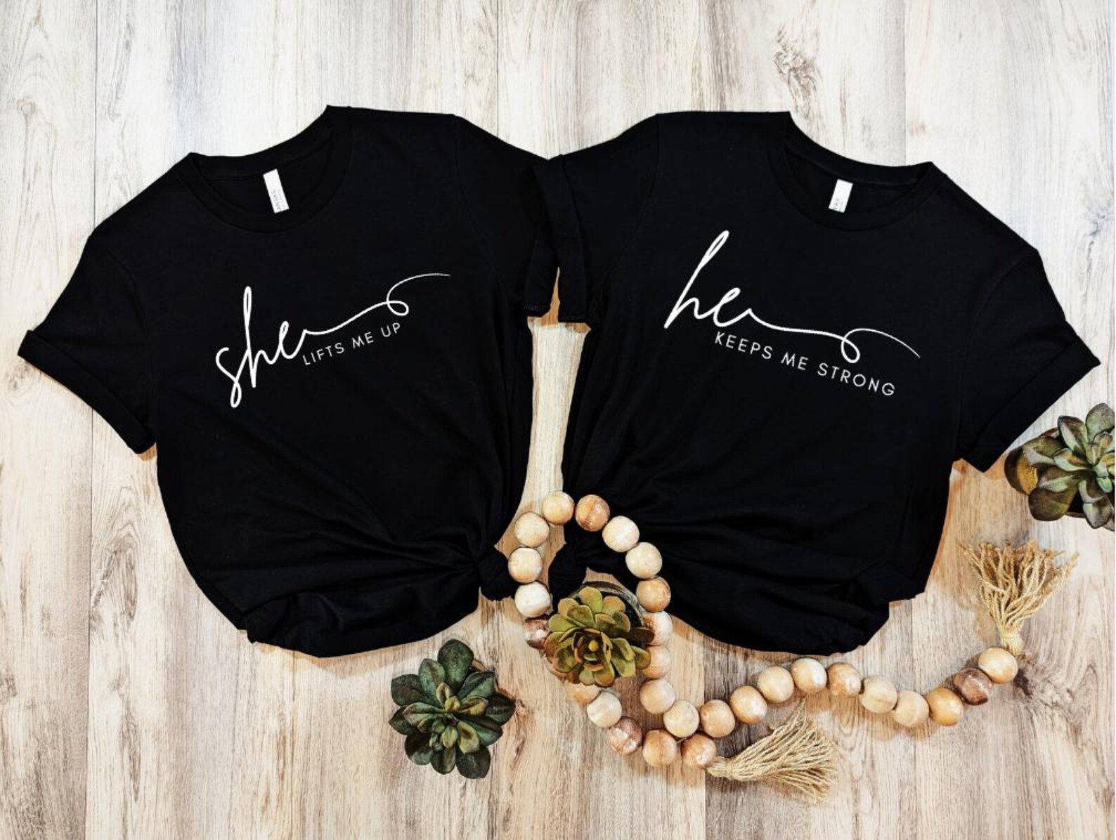 She Lifts Me Up, He Keeps Me Strong Shirt, Couple Sweatshirts, He She Couple Shirts, Couple Gift, Valentine Anniversary Sweatshirt Set 4