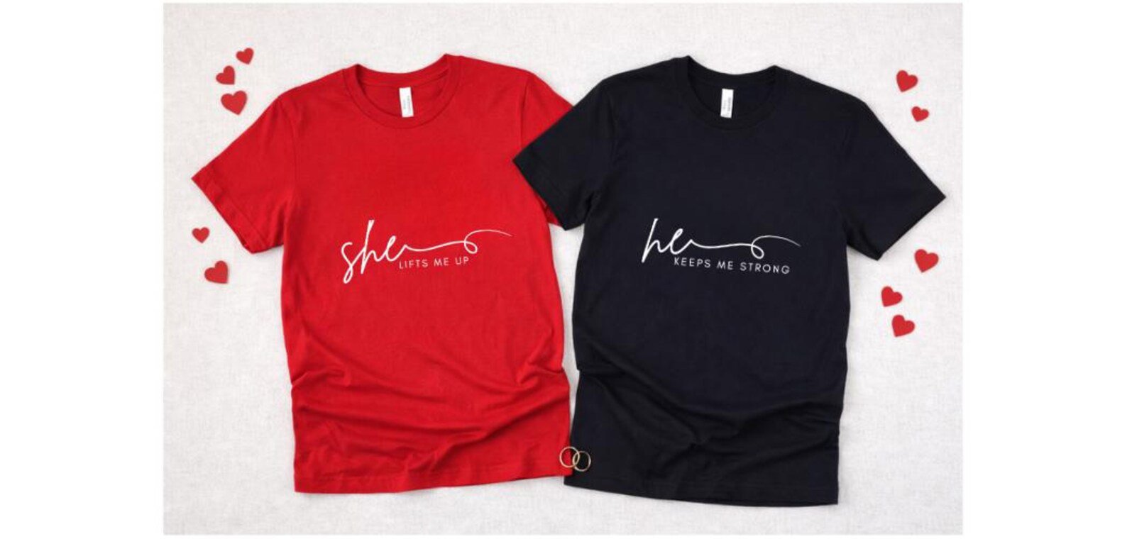 She Lifts Me Up, He Keeps Me Strong Shirt, Couple Sweatshirts, He She Couple Shirts, Couple Gift, Valentine Anniversary Sweatshirt Set 11