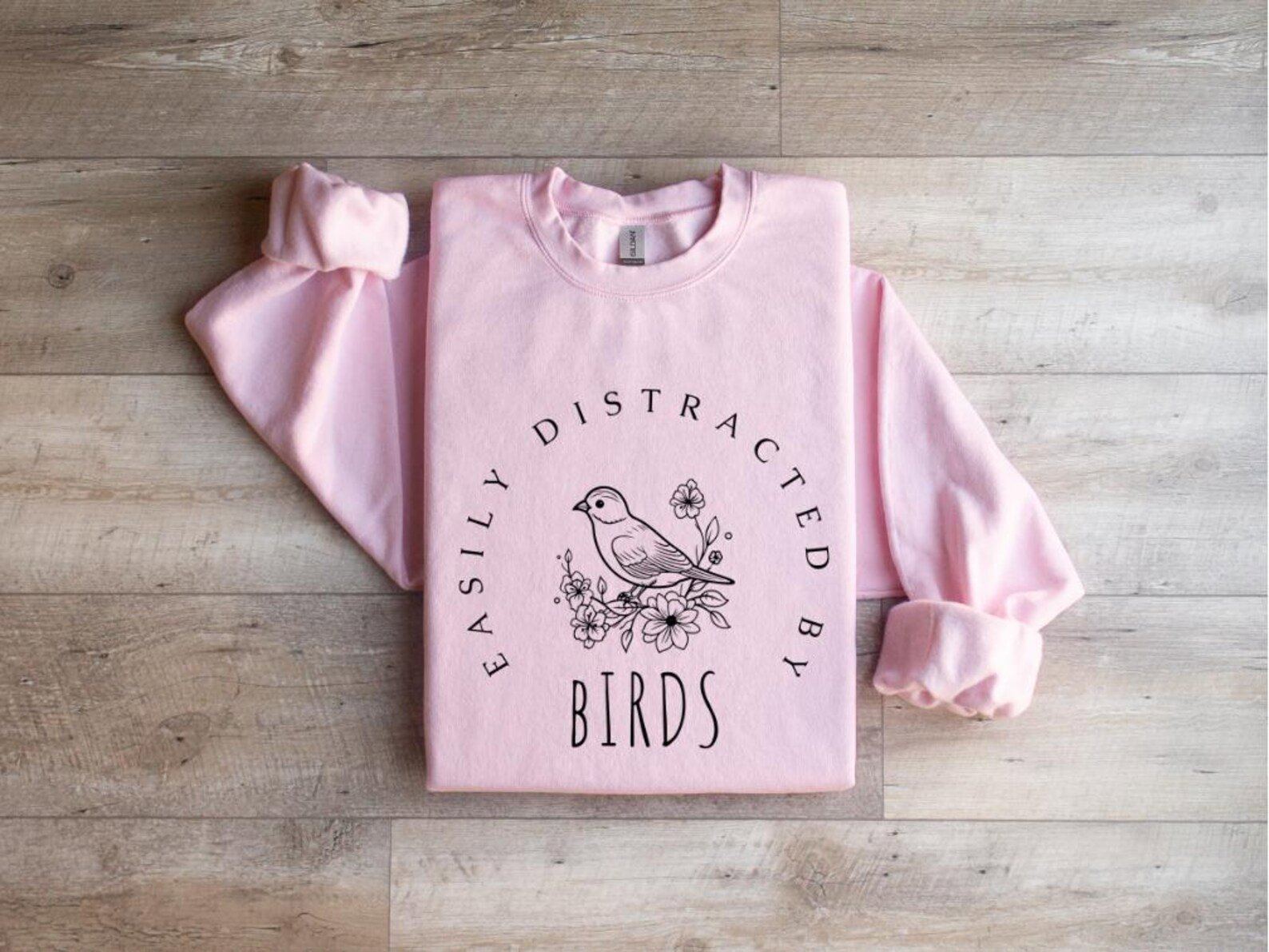 Easily Distracted By Birds Shirt: Retro Bird Watcher Gift 5