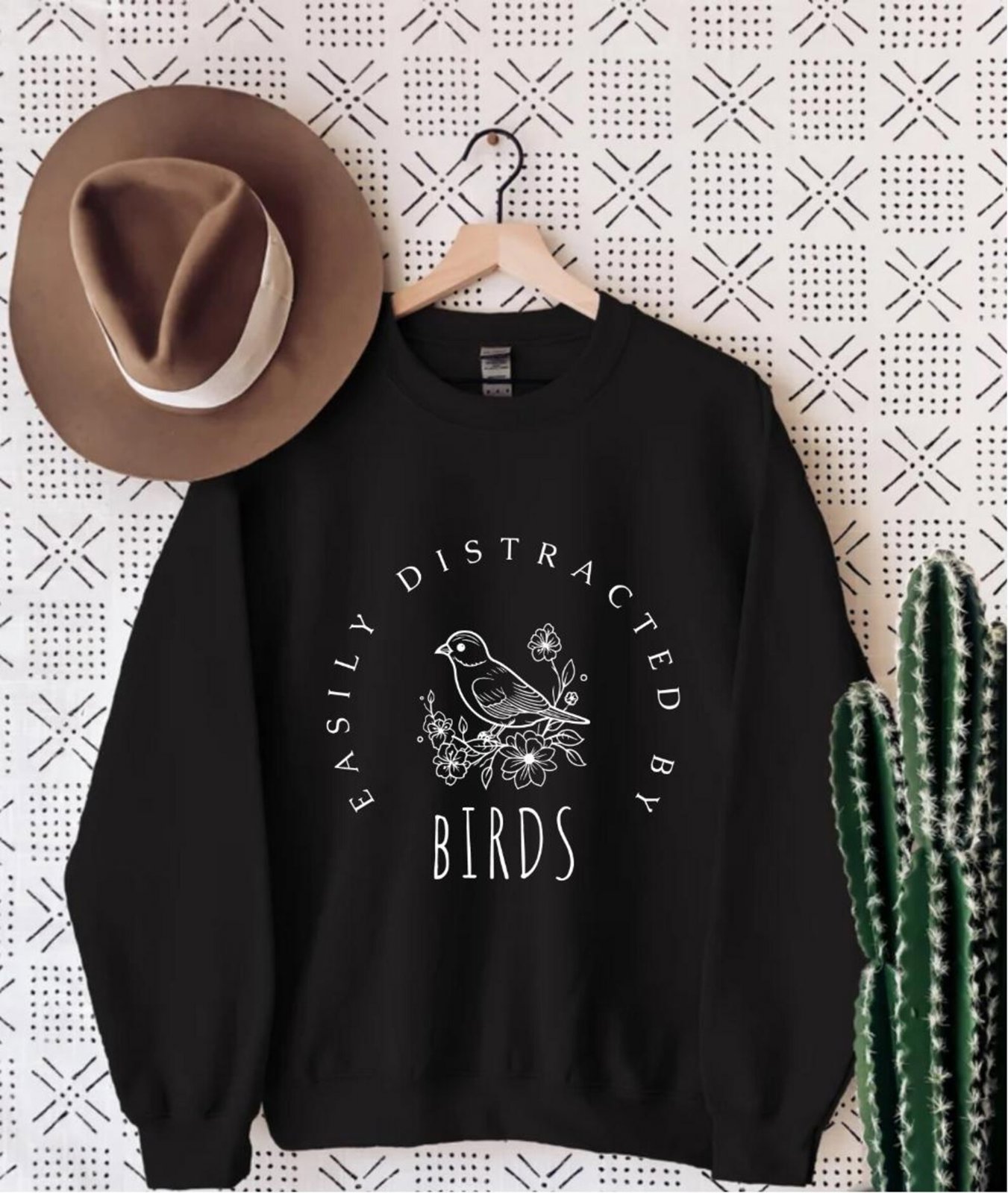 Easily Distracted By Birds Shirt: Retro Bird Watcher Gift 6