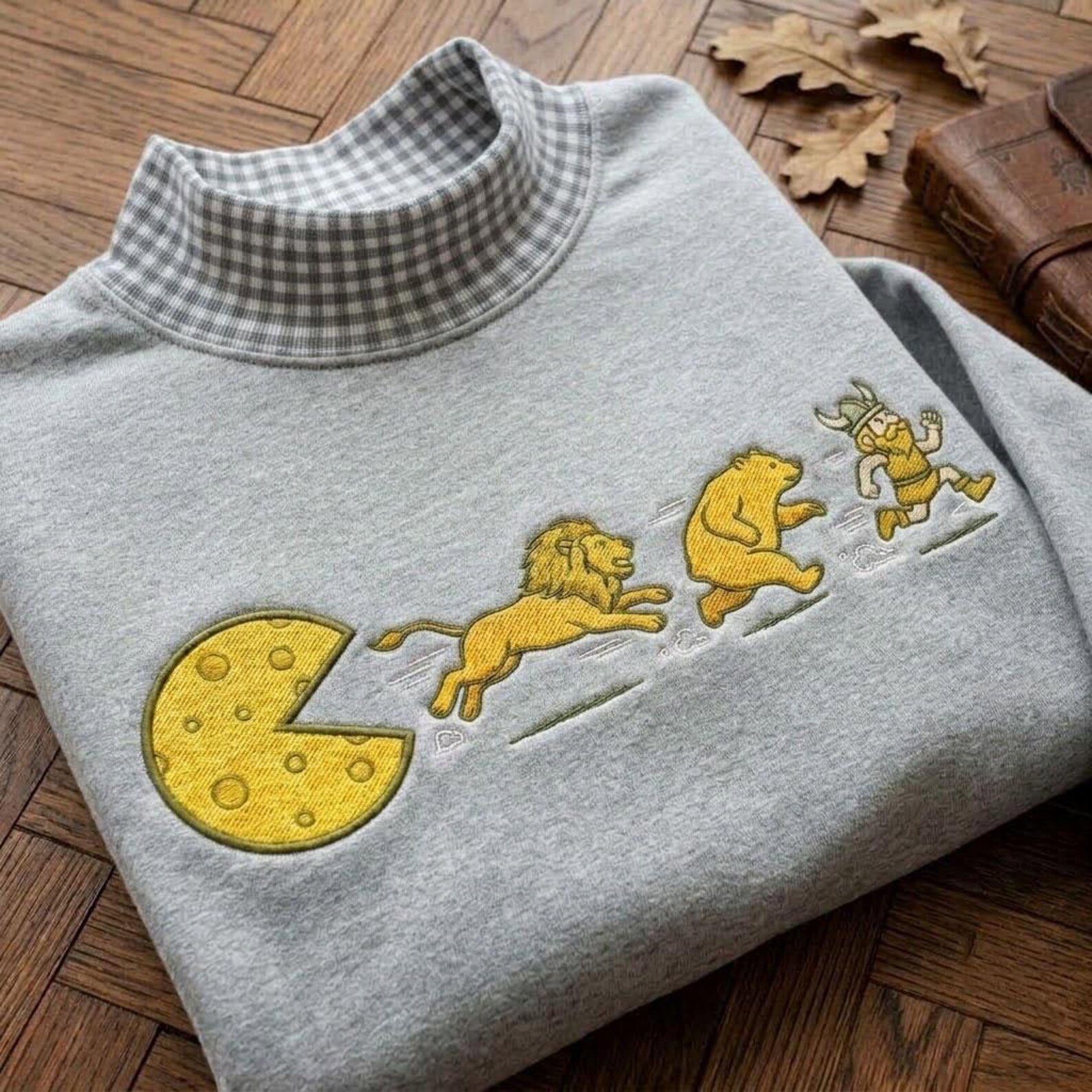 Green Bay Football Mock Neck Sweatshirt, Funny Game Day Crewneck, Cheesehead Football Fan Gift, Wisconsin Football Shirt 6