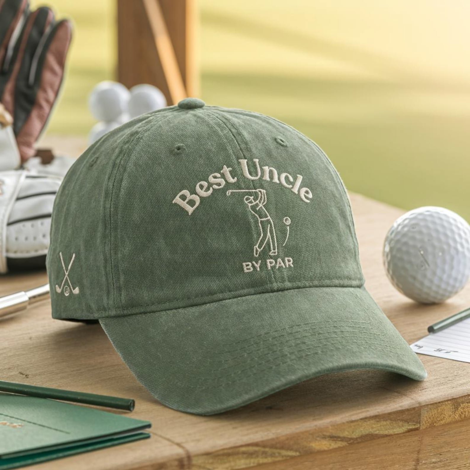 Embroidered Best Uncle By Par Cap, Uncle Golf Gift Idea, Uncle Gift Hat, Pregnancy Announcement for New Uncle, Best Uncle Ever, Golf Lover 1
