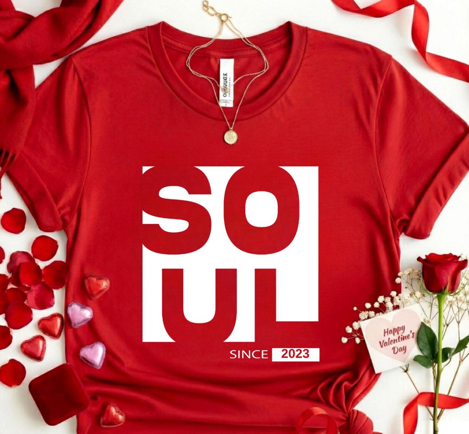 Soulmate Since Shirts for Couples, Matching Couple Shirts, , Custom Year T Shirt Set, Mtching Anniversary Outfit, Valentine Couples Tee 9
