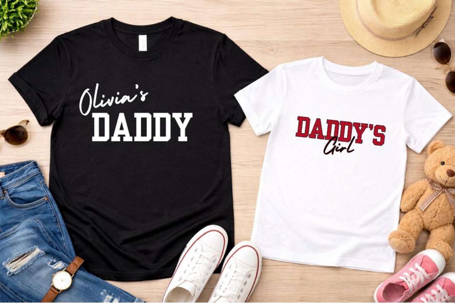 Custom Daddy Daughter Shirt, Daddy’s Girl Tee, Matching Father Daughter outfit, Fathers Day Daddy Daughter Tees, Father Daughter Gift 3