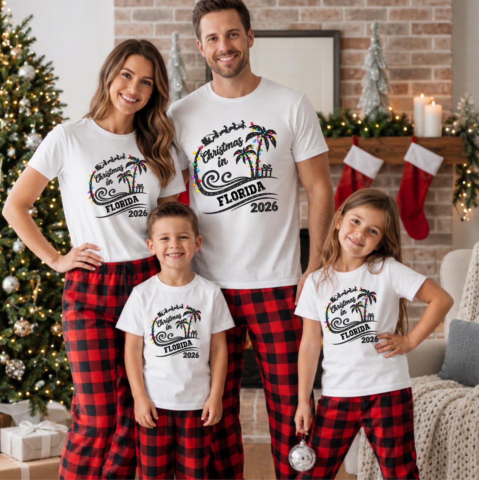 Custom Christmas Vacation Shirt, Family Tropical Holiday Sweatshirt, Beach Graphic Tee 2
