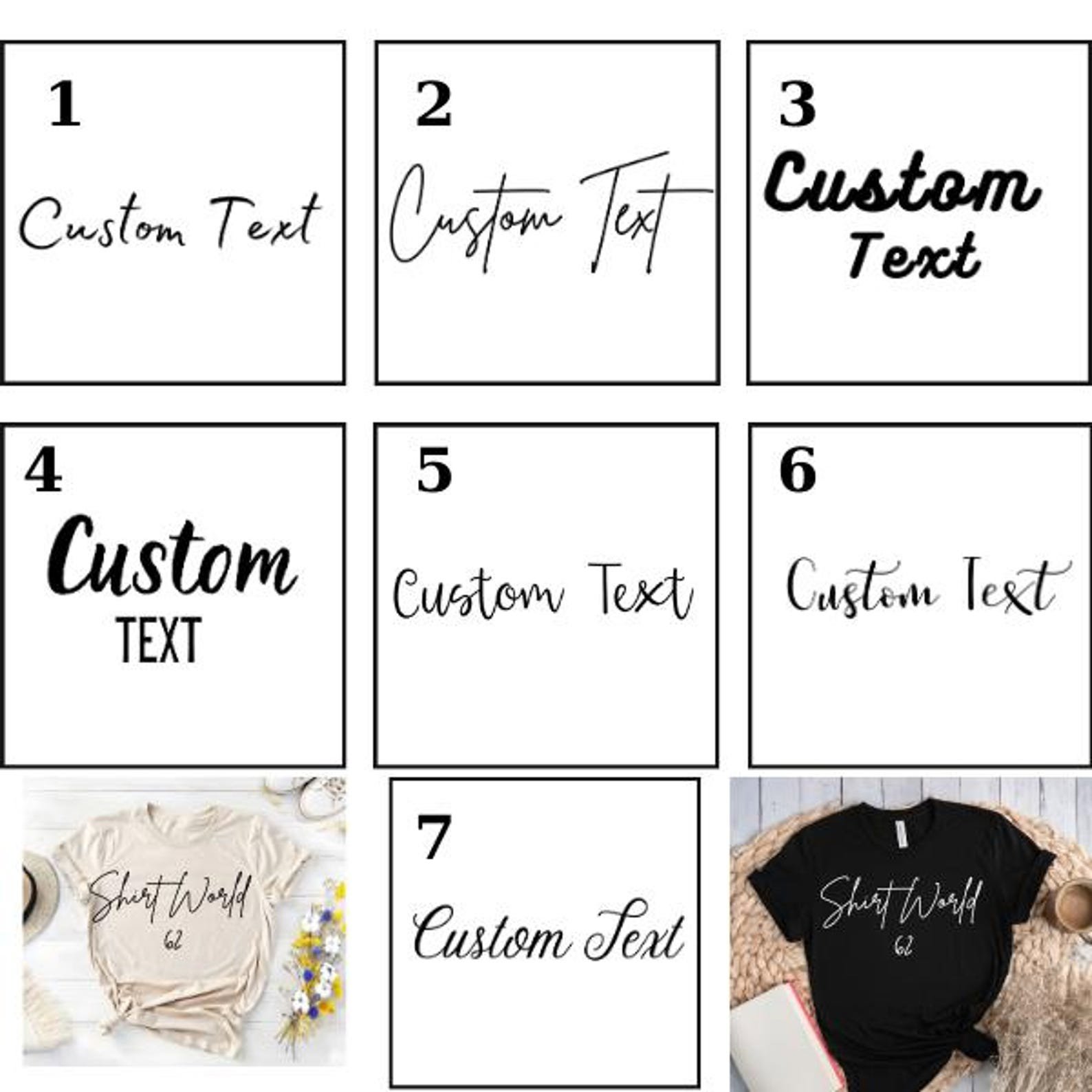 Custom Text Shirt, Personalized sweatshirt, Perfect for Custom Christmas Present, Birthdays or just because! 5