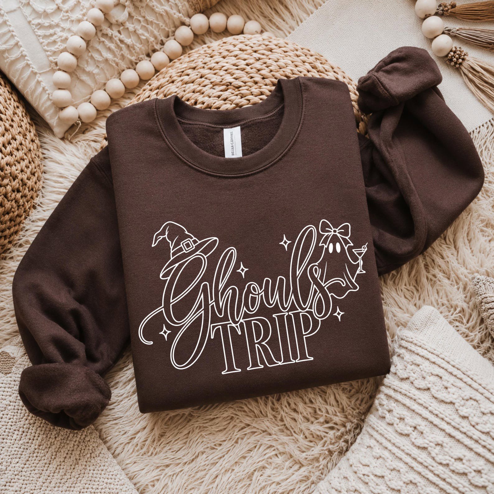 Girls Weekend Halloween Shirt, Ghouls Trip Ghost Witch Sweatshirt, Spooky Fall Graphic Tee 1
