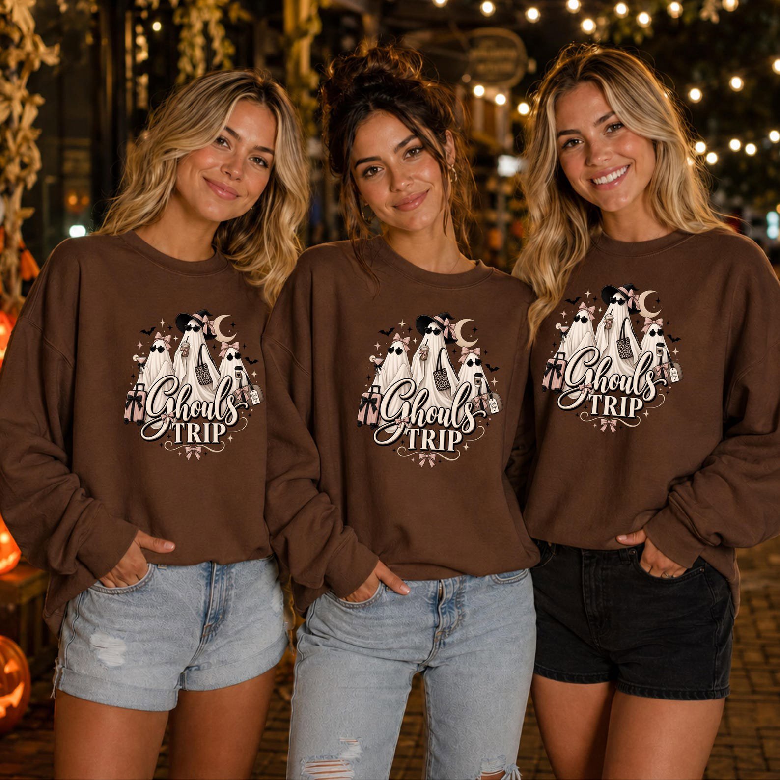 Girls Weekend Halloween Shirt, Ghouls Trip Ghost Squad Holiday Sweatshirt, Fall Graphic Tee 2