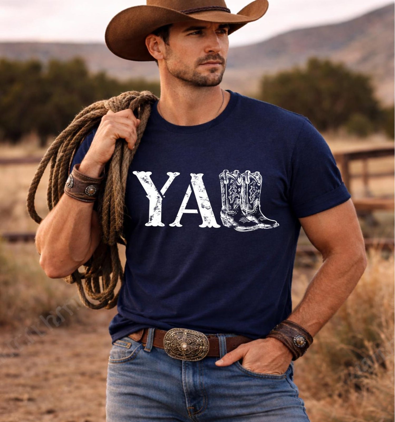 Yall Western Shirt, Cowboy Boots Yall Tee, Western Graphic TShirt, Country Concert Outfit Top, Cowgirl Shirt, Southern Style Tee 1