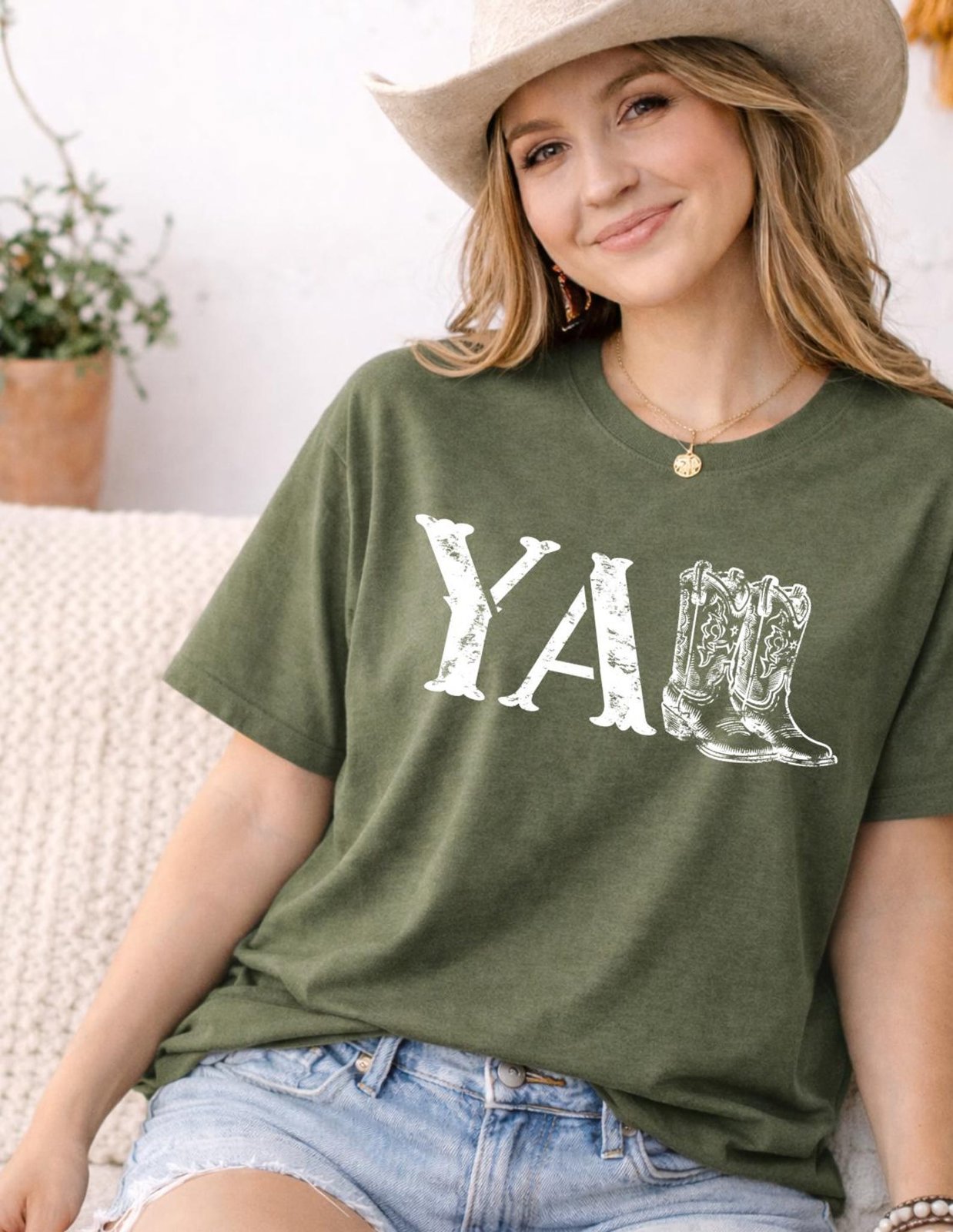 Yall Western Shirt, Cowboy Boots Yall Tee, Western Graphic TShirt, Country Concert Outfit Top, Cowgirl Shirt, Southern Style Tee 7