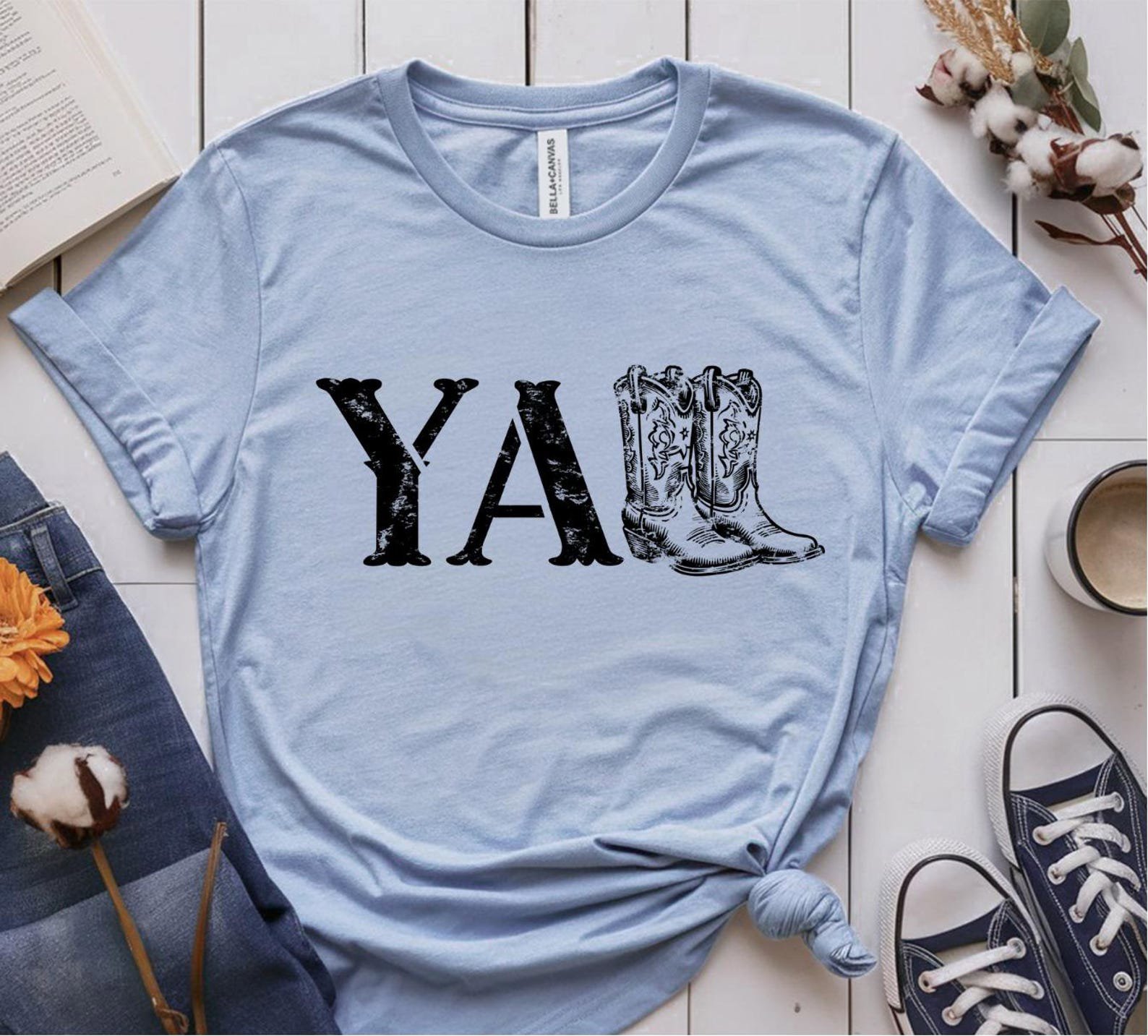 Yall Western Shirt, Cowboy Boots Yall Tee, Western Graphic TShirt, Country Concert Outfit Top, Cowgirl Shirt, Southern Style Tee 12