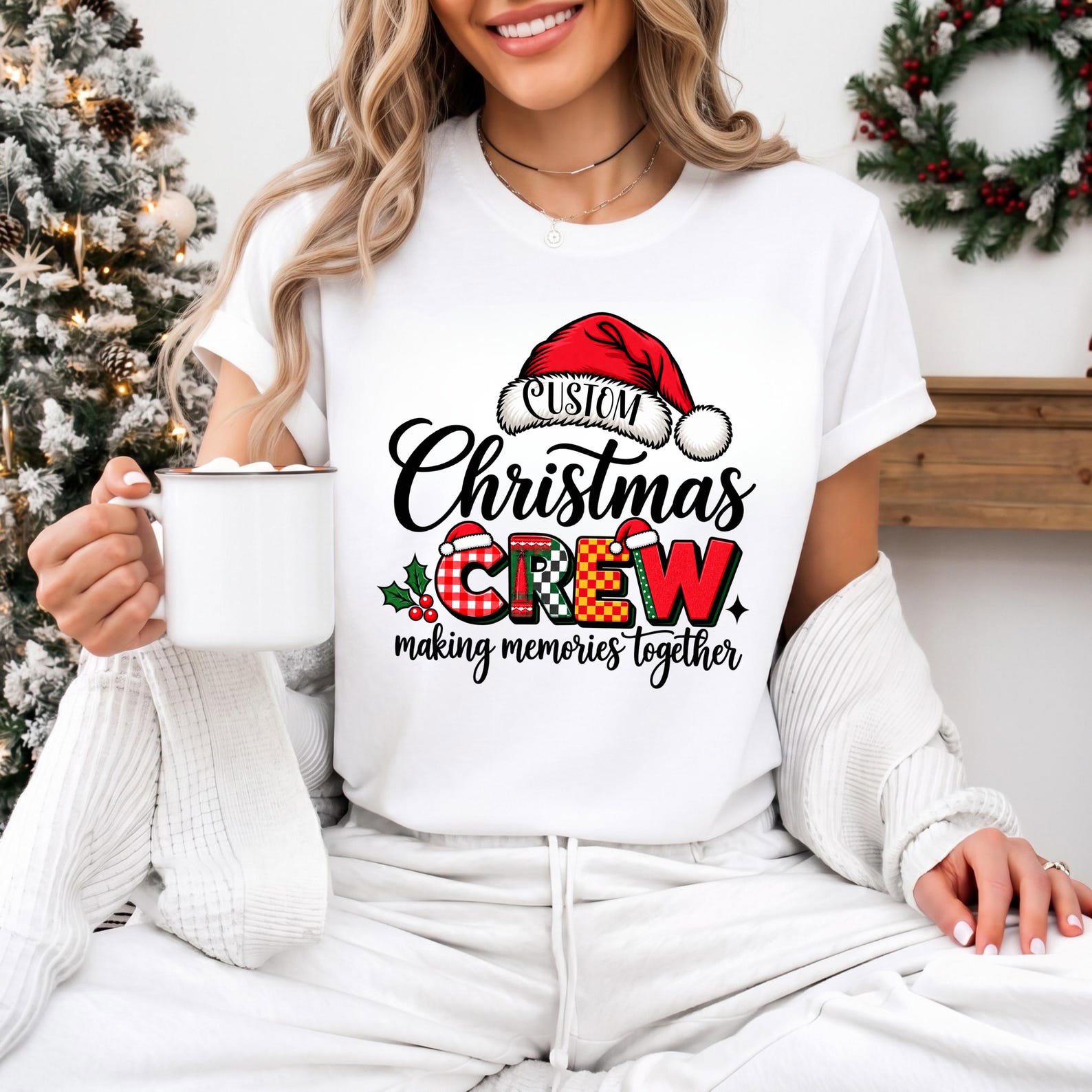 Custom Christmas Crew Shirt, Making Memories Together Sweatshirt, Matching Family Xmas Outfit 1
